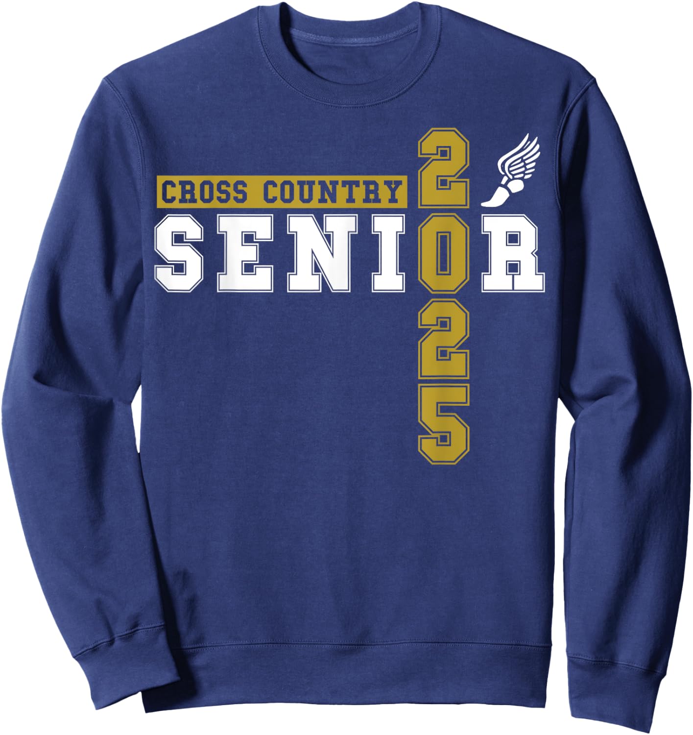 Cross Country Senior Night Senior 2025 Graduation Party 18 Sweatshirt - Sweatshirt | Navy