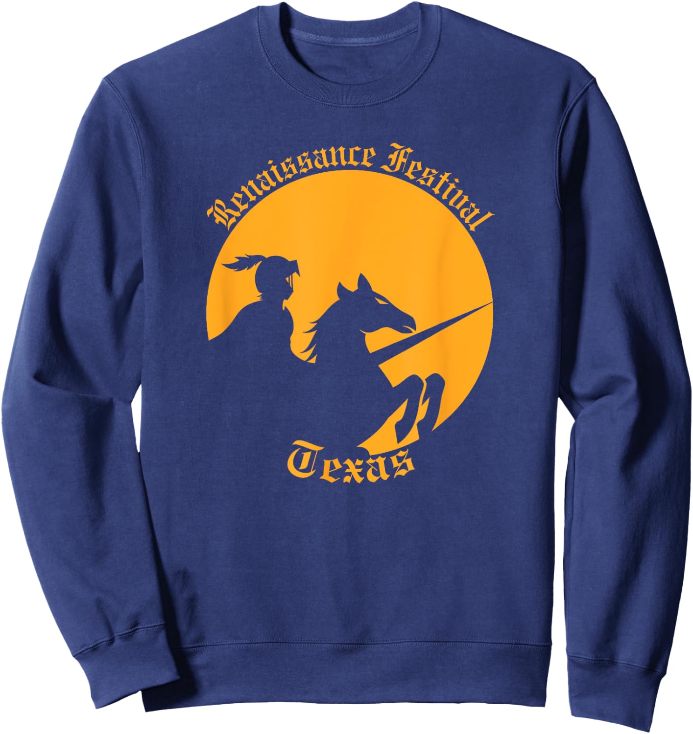 Renaissance Festival Texas Knight & Horse Sweatshirt - Sweatshirt | Navy