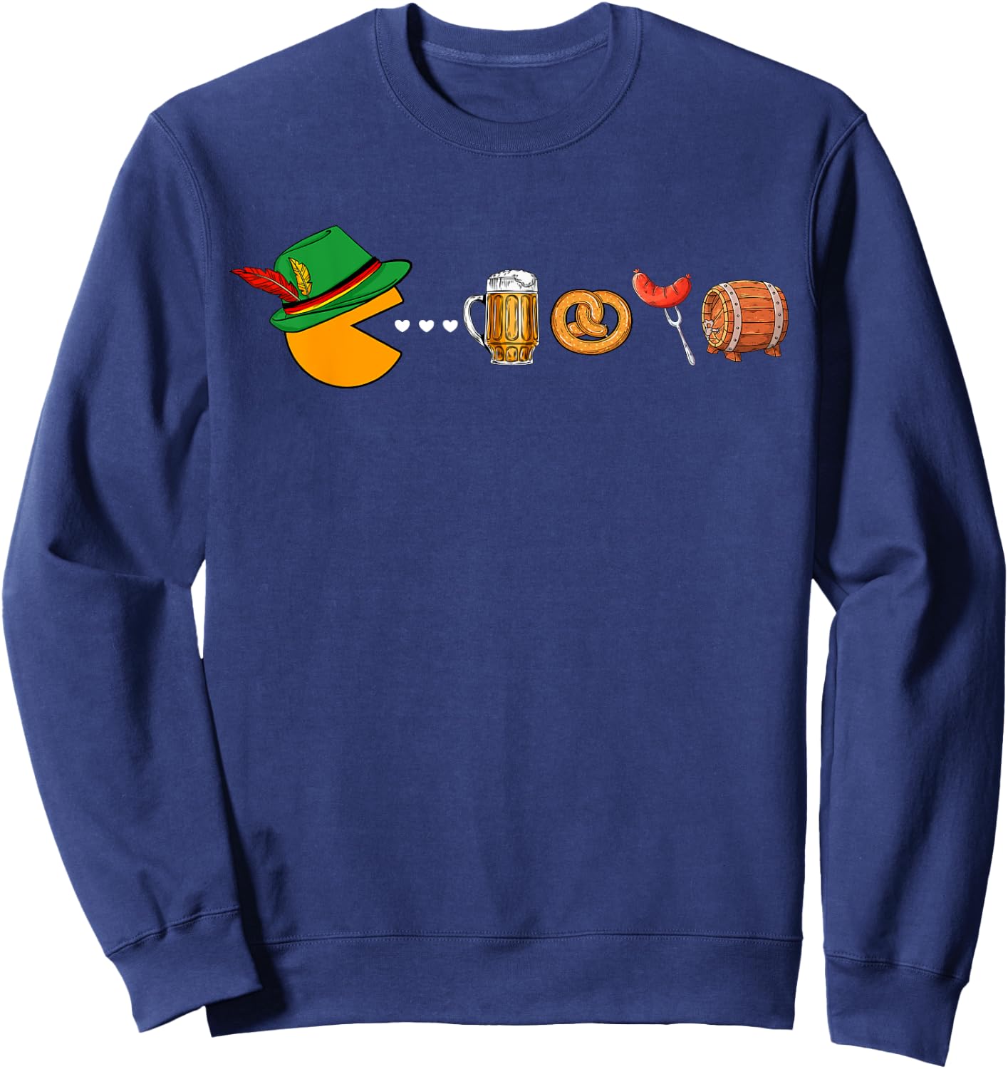 Lederhosen Video Gamer Germany Beer Fesstival Oktoberfest Sweatshirt - Sweatshirt | Navy