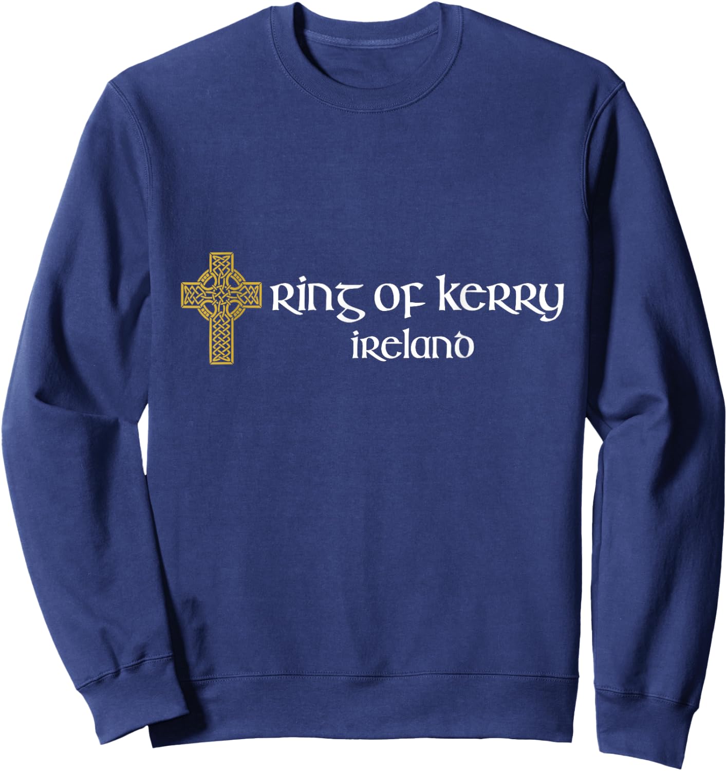 Ring of Kerry Celtic Cross Ireland Gaelic & Hurling Sweatshirt - Sweatshirt | Navy