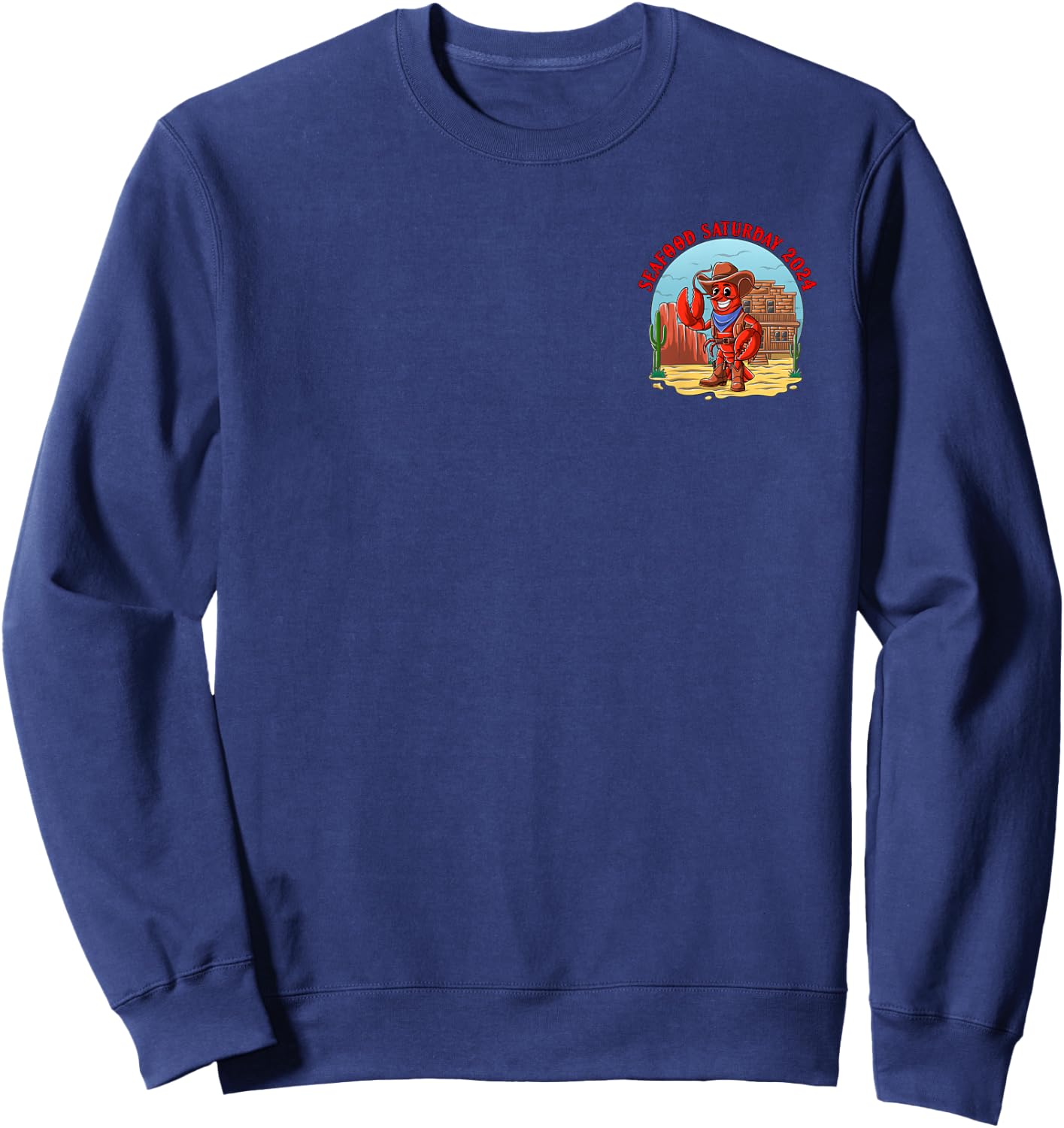 Seafood Saturday 2024 Sweatshirt - Sweatshirt | Navy