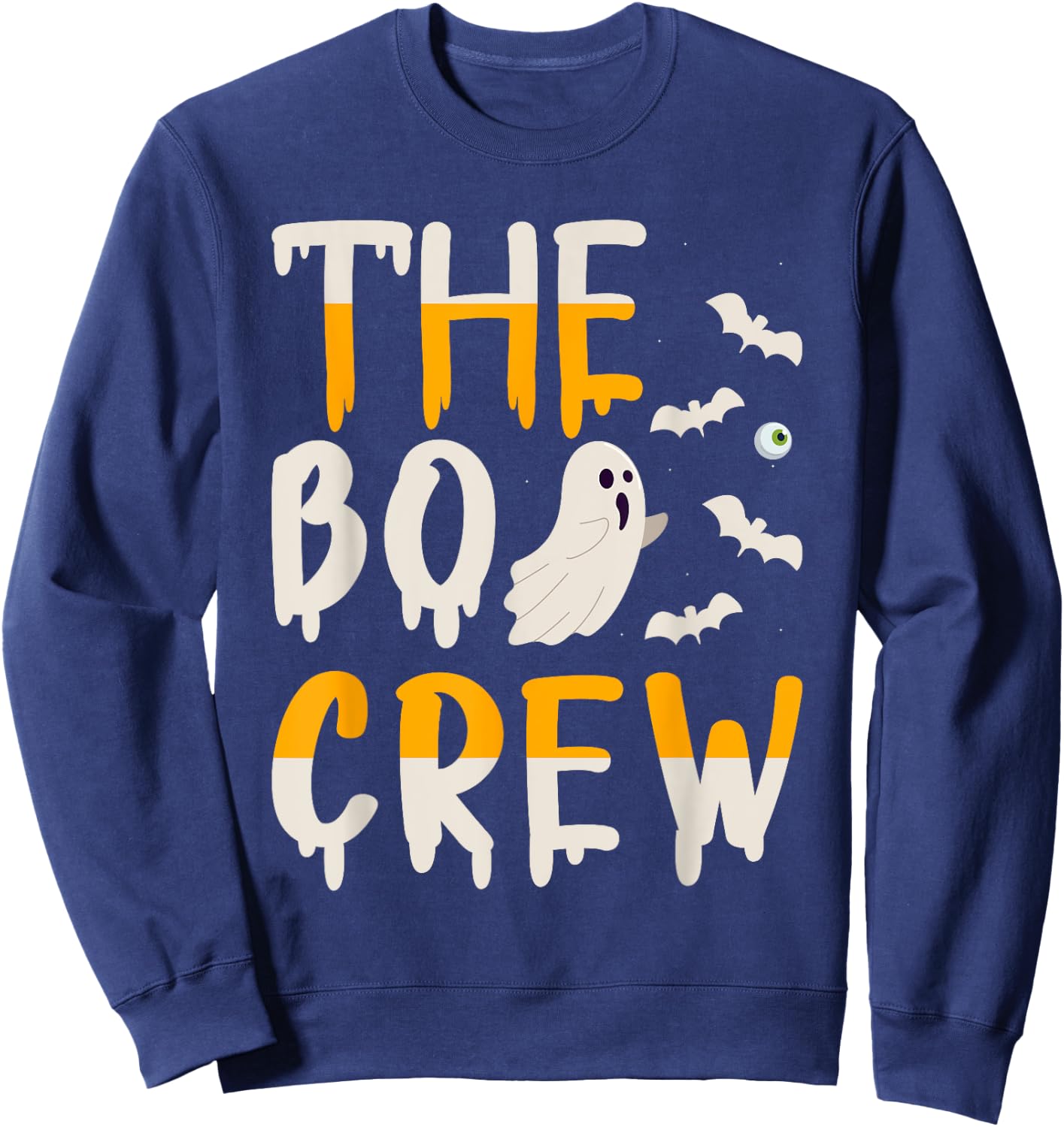 The Boo Crew Halloween Ghost Trick Treat Outfit Sweatshirt - Sweatshirt | Navy