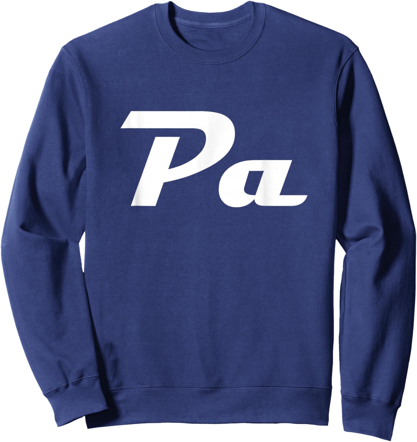 Pa Classic Retro Lettering Father's Day Grandpa Sweatshirt - Sweatshirt | Navy