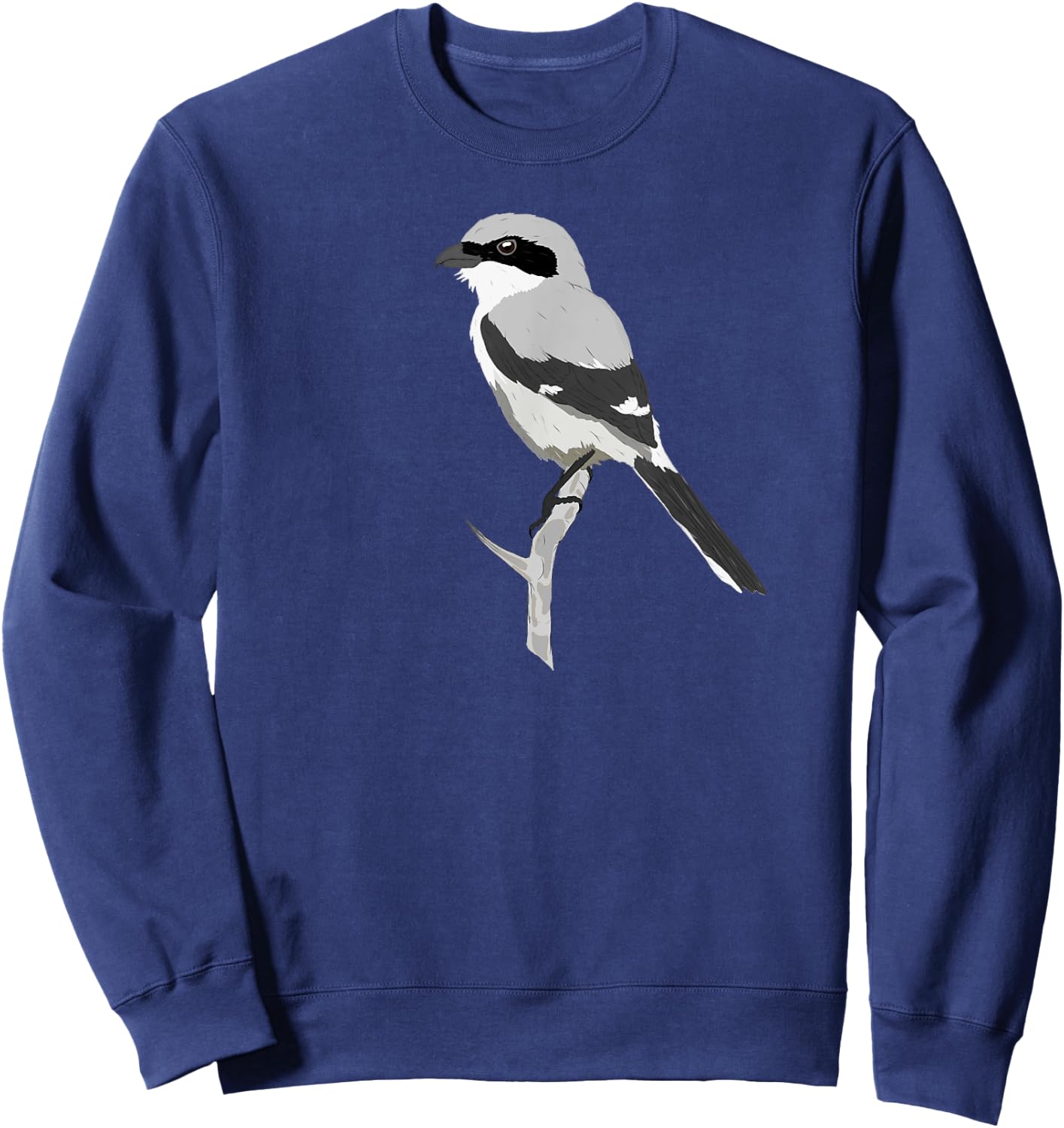 Distracted By Birds Shrike; Bird Lovers Birder Gift Sweatshirt - Sweatshirt | Navy