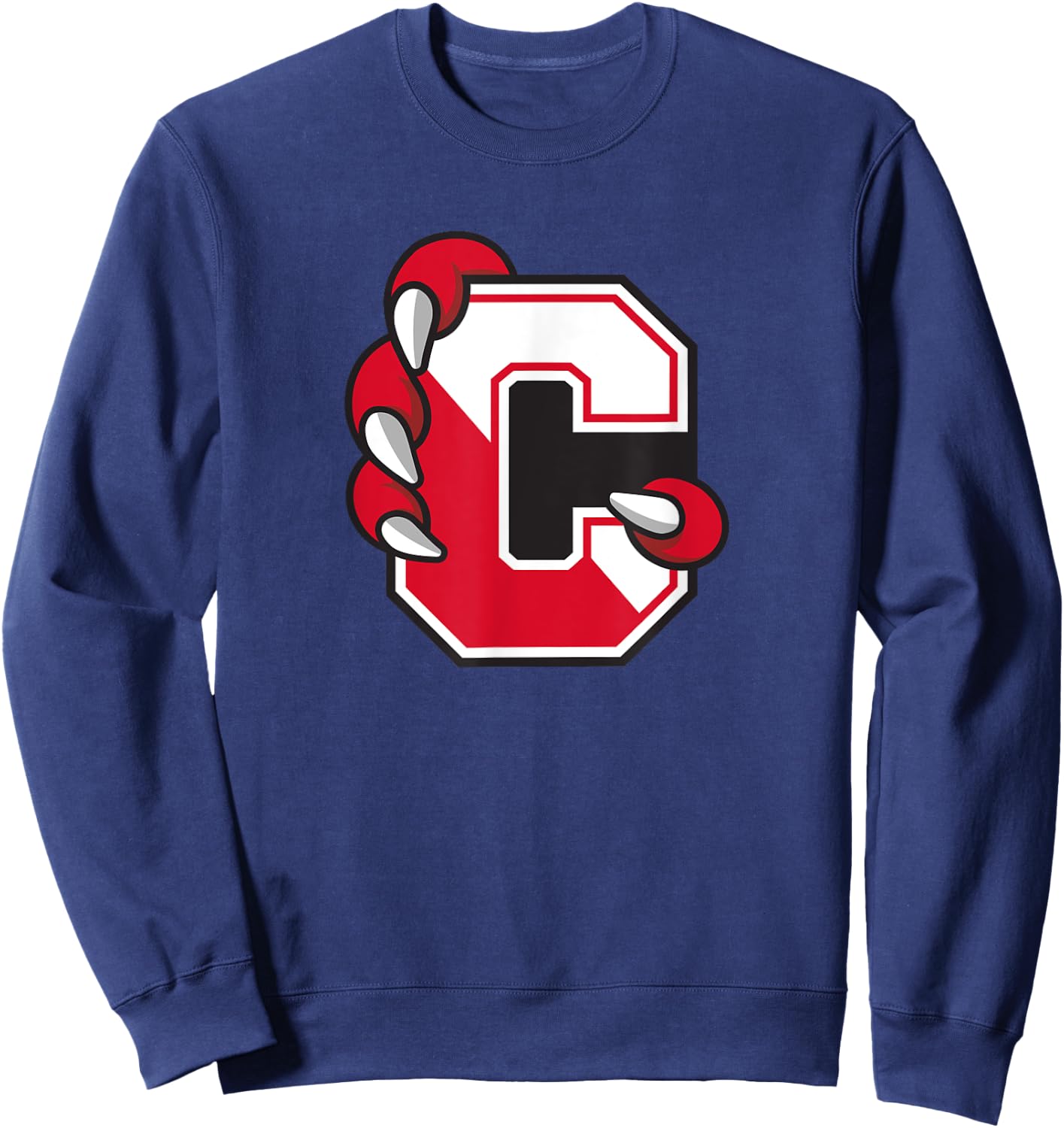 SUNY Cortland Red Dragons C Claw Logo Sweatshirt - Sweatshirt | Navy