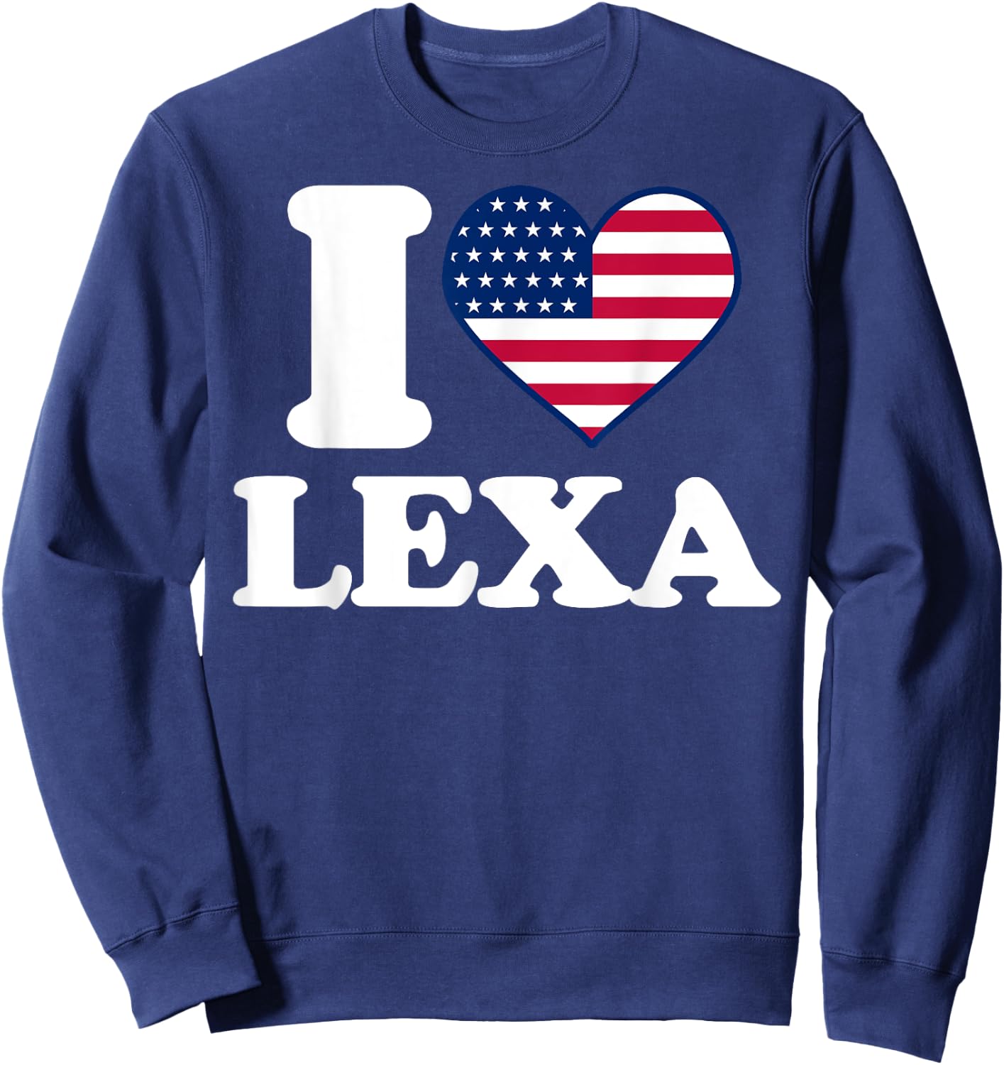 I love Lexa I heart Lexa Sweatshirt - Sweatshirt | Navy