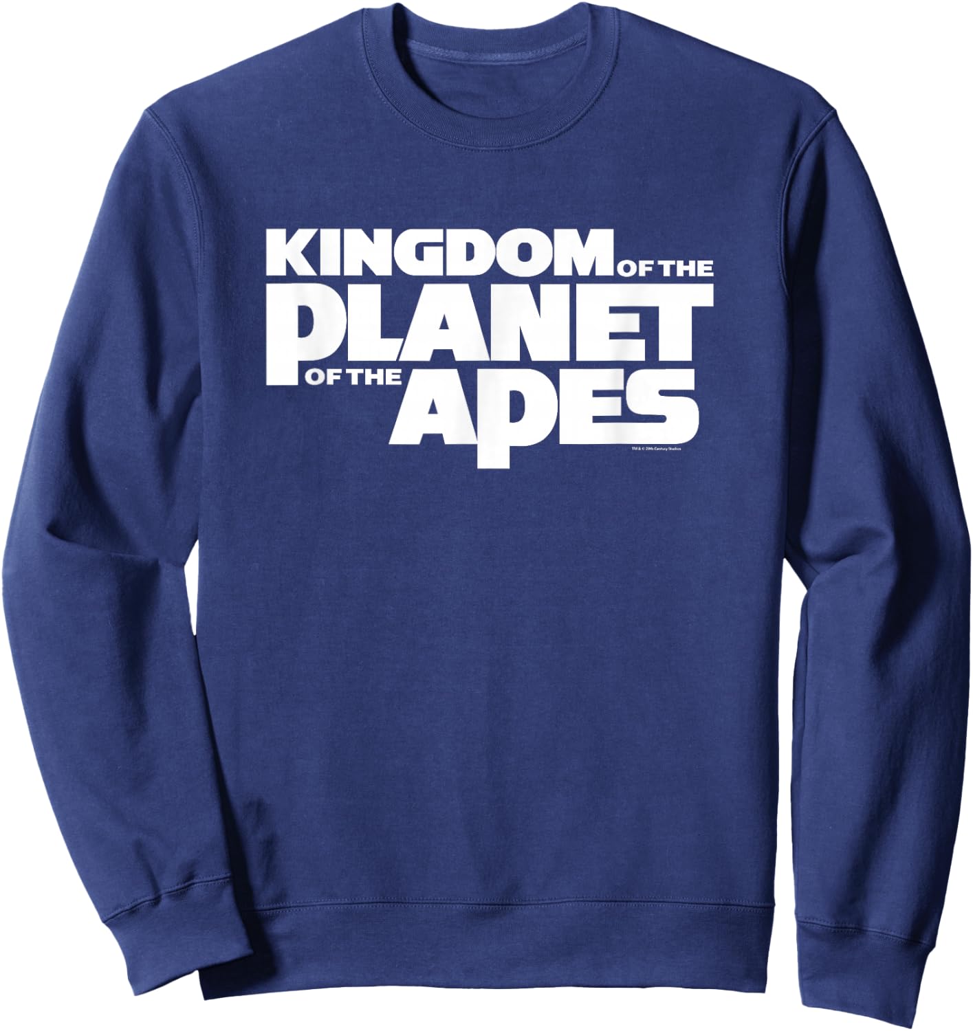 Kingdom of the Planet of the Apes Official Movie Title Logo Sweatshirt - Sweatshirt | Navy