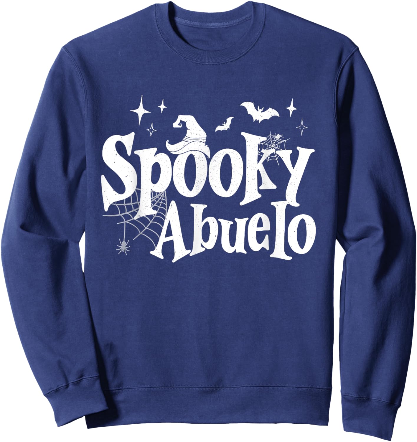 Spooky Abuelo Witch Funny Halloween Costume Dad Grandpa Men Sweatshirt - Sweatshirt | Navy