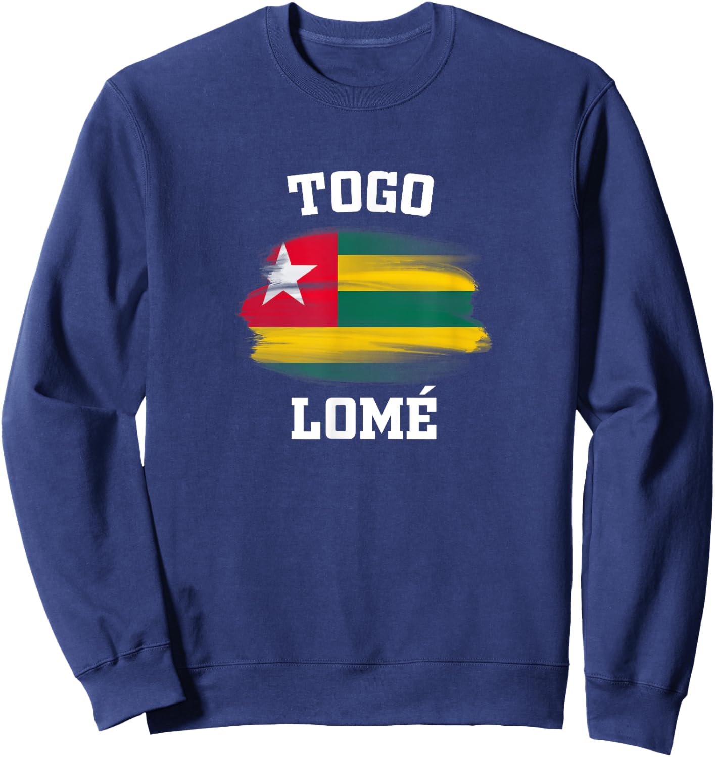 Togo Flag Lome Africa Souvenirs Aftrican Gifts Athletes Sweatshirt - Sweatshirt | Navy
