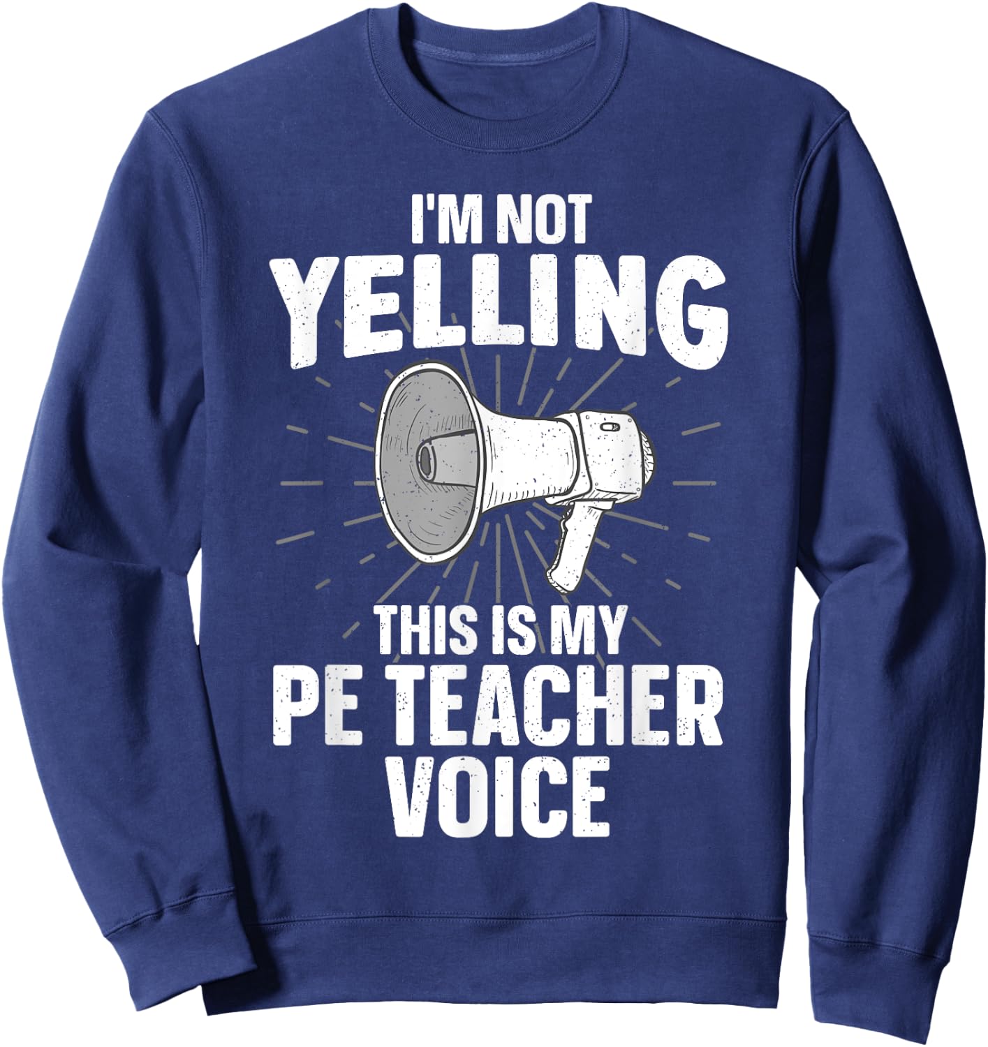 Cool PE Teacher Art Women Physical Education Teacher Sweatshirt - Sweatshirt | Navy