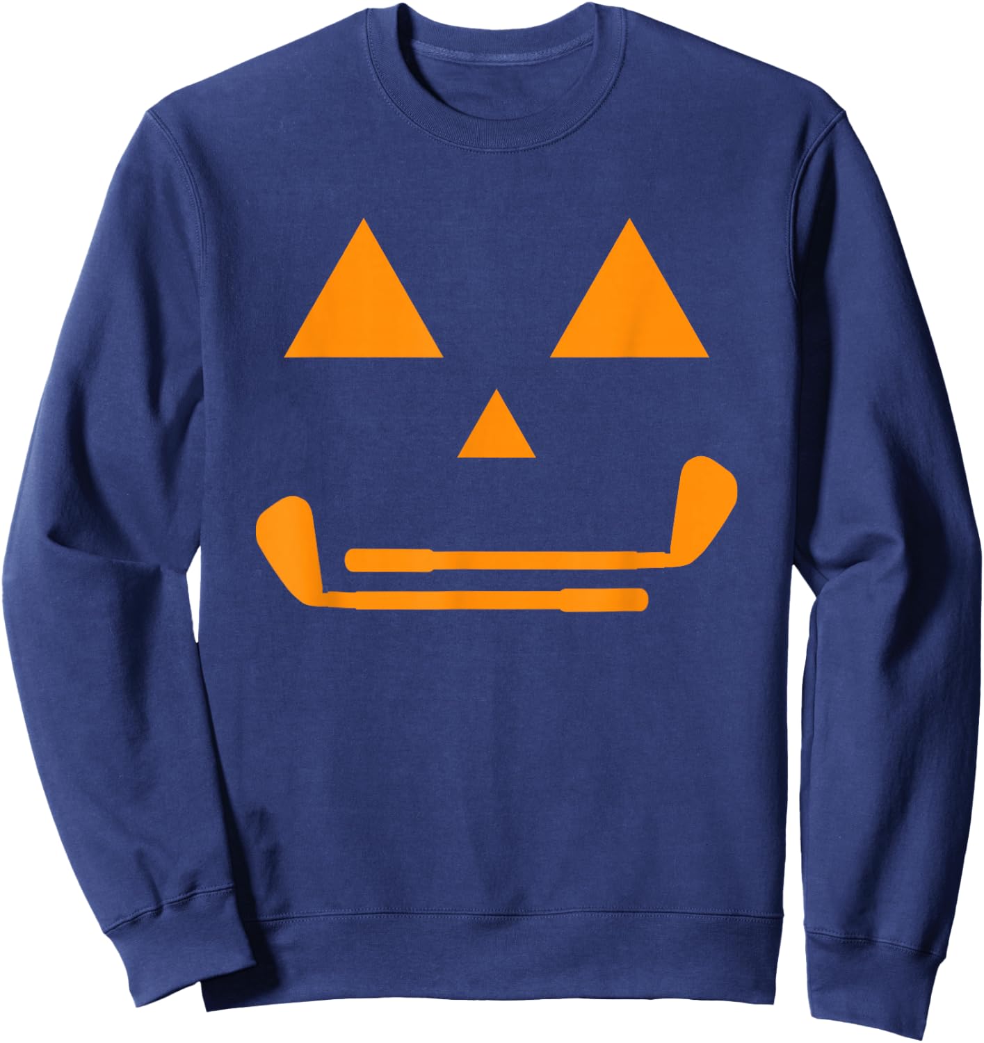 Golf Costume Funny Pumpkin Teens Boys Golf Halloween Costume Sweatshirt - Sweatshirt | Navy