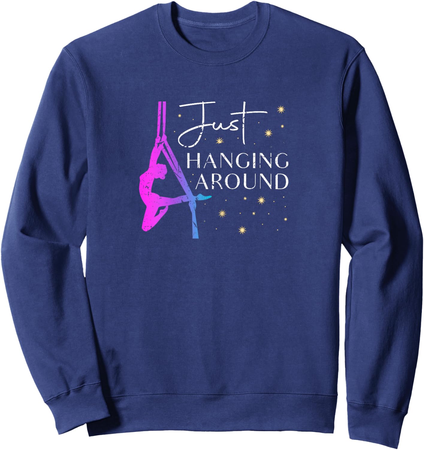 Just Hanging Around Aerial Silk Dancer Sweatshirt - Sweatshirt | Navy
