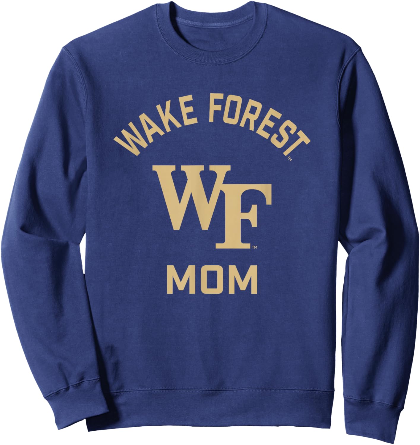 Wake Forest Demon Deacons Arched Mom Sweatshirt - Sweatshirt | Navy