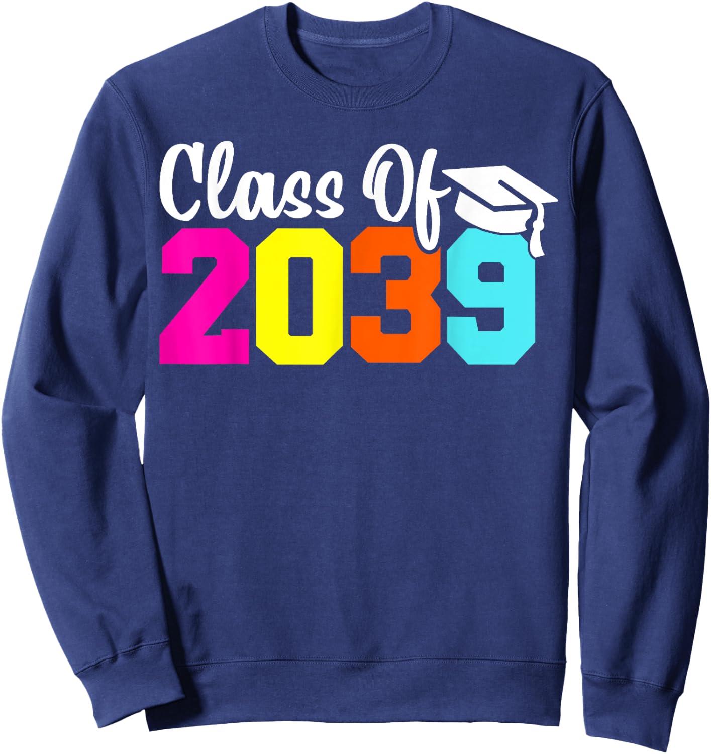 Class Of 2039 Pre-K Graduate Preschool Boys Girls Graduation Sweatshirt - Sweatshirt | Navy