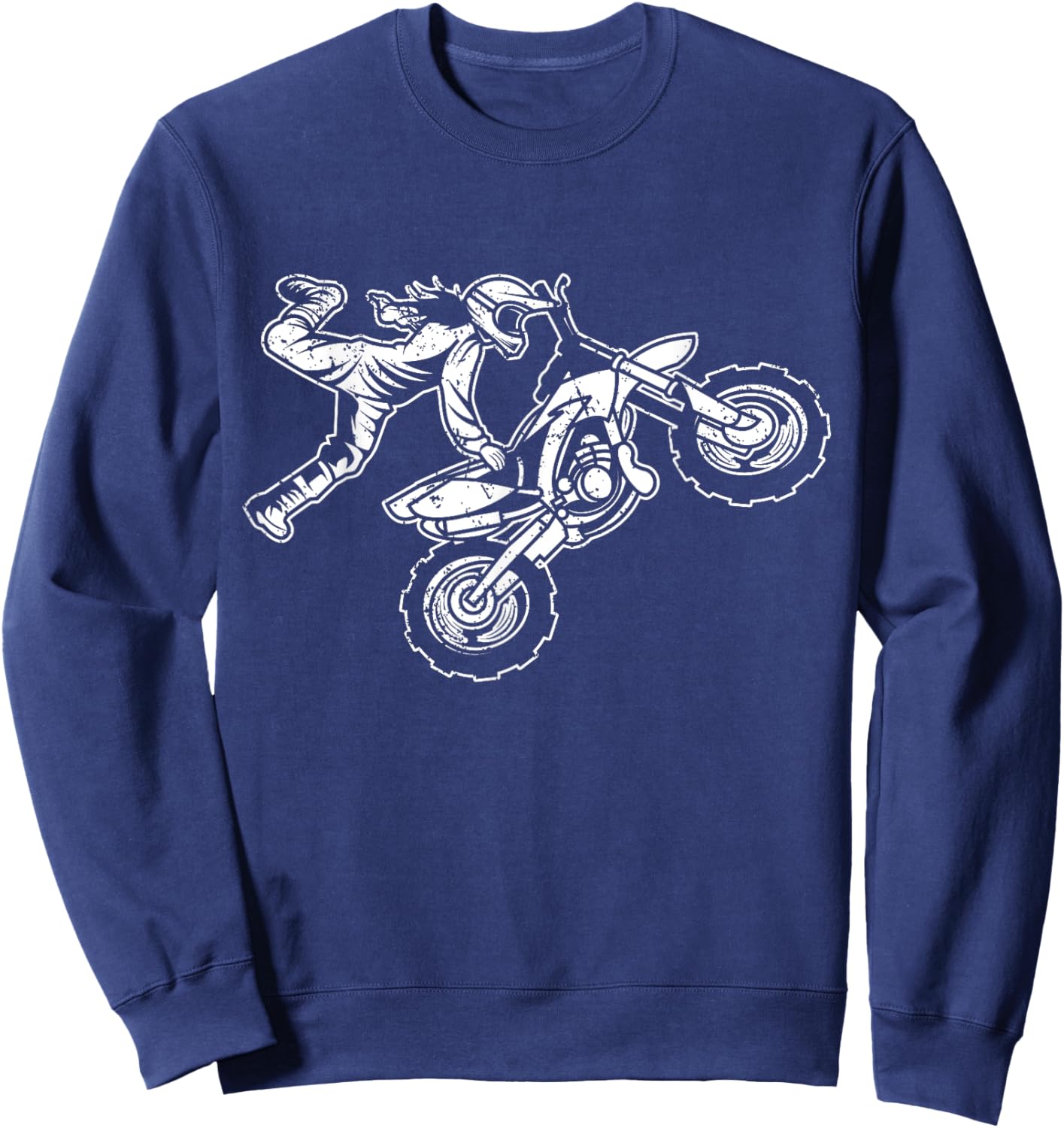 Motocross Girl: Dirt Bike Passion, MX Racer Woman Daughter Sweatshirt - Sweatshirt | Navy