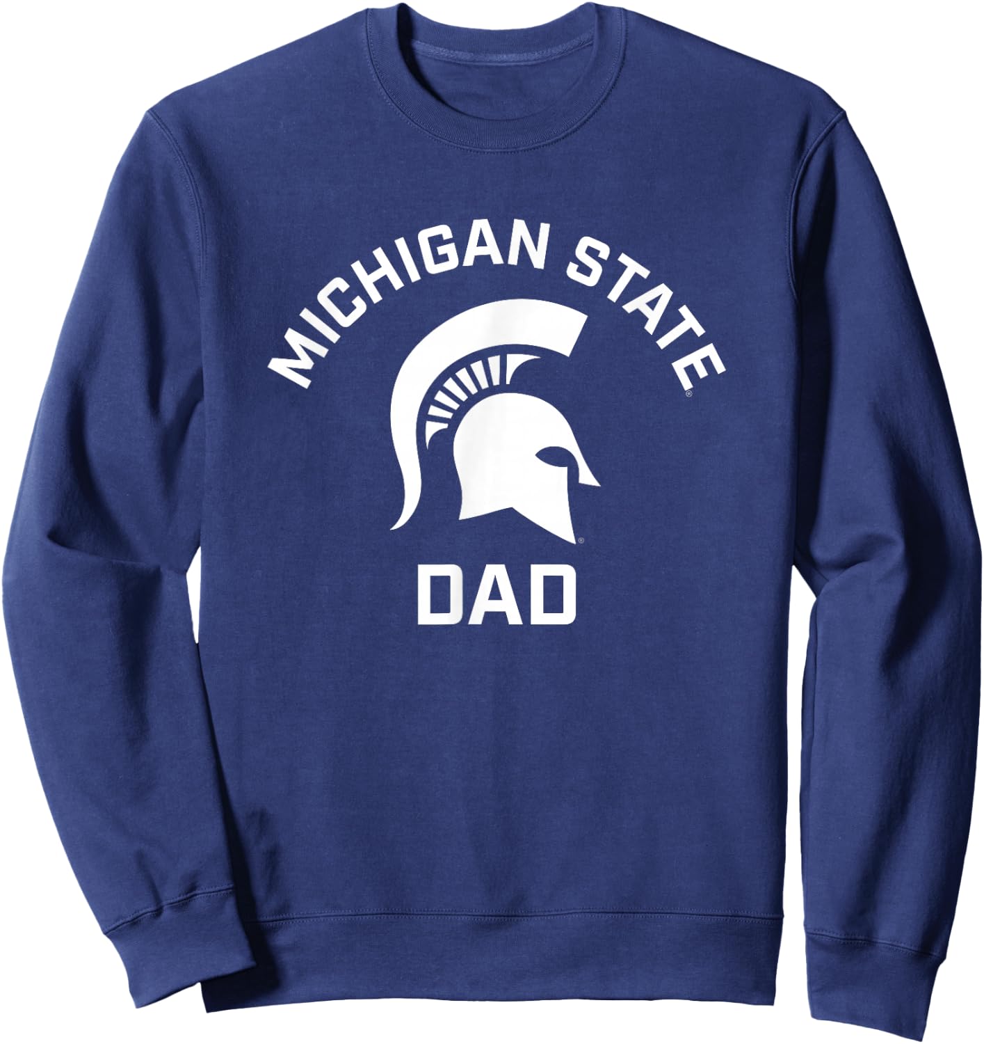 Michigan State MSU Spartans Arched Dad Sweatshirt - Sweatshirt | Navy