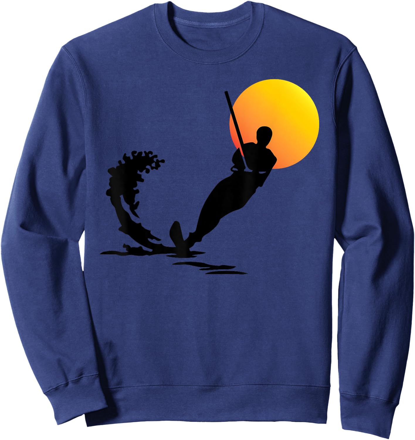 Water Skiing Shirt | Cool Surface Water Sport Lovers Gift Sweatshirt - Sweatshirt | Navy