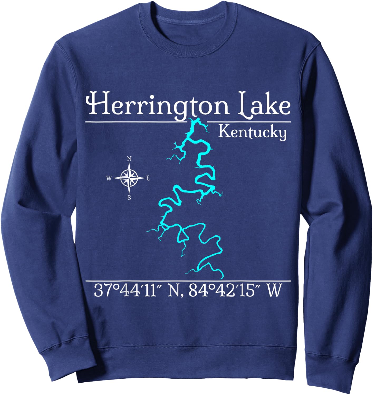 Herrington Lake, Kentucky Sweatshirt - Sweatshirt | Navy