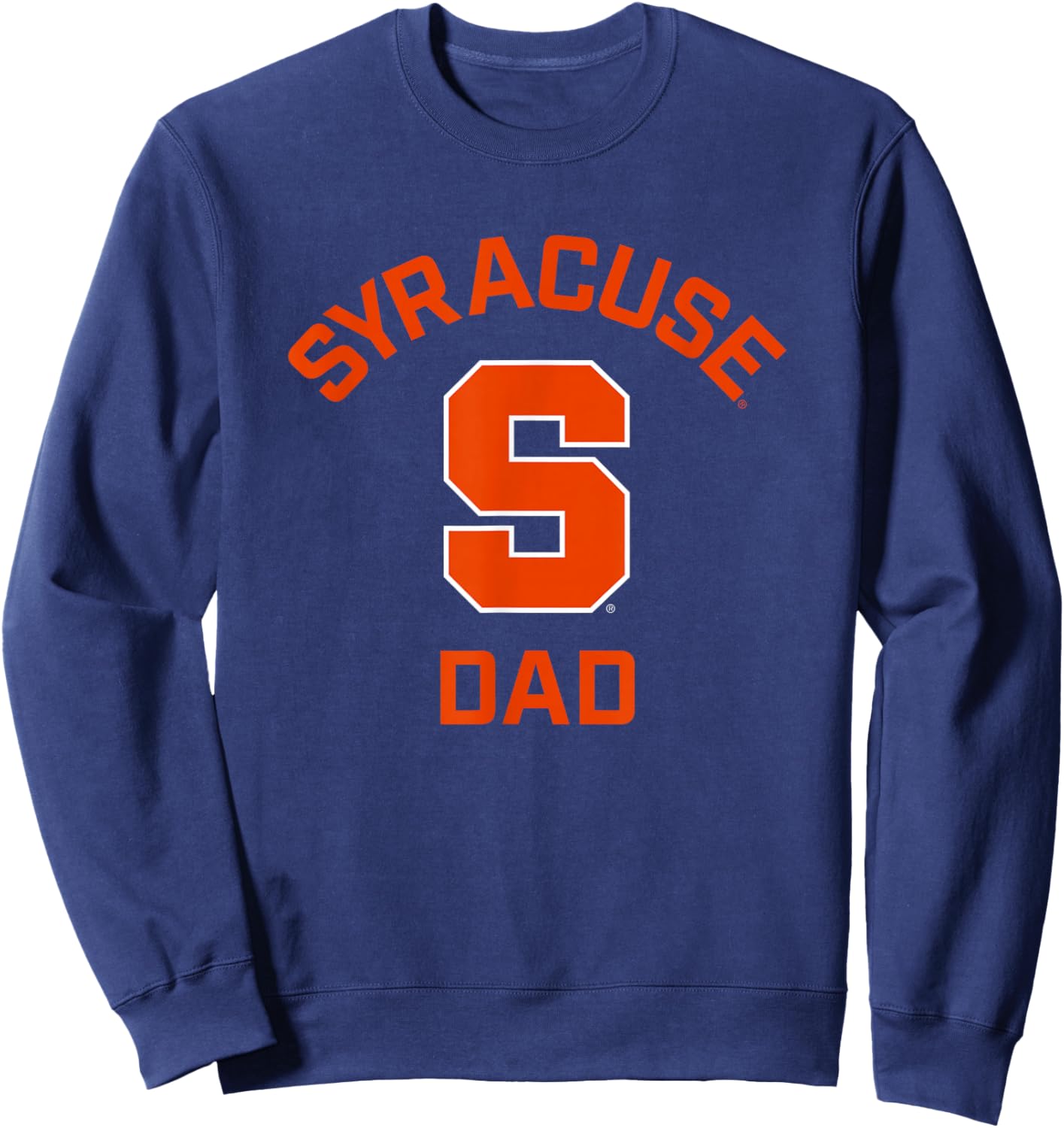 Syracuse University Orange Arched Dad Sweatshirt - Sweatshirt | Navy
