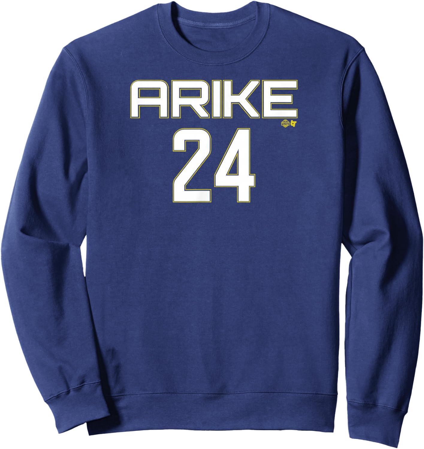 Arike Ogunbowale: DAL 24 - Dallas Basketball Sweatshirt - Sweatshirt | Navy