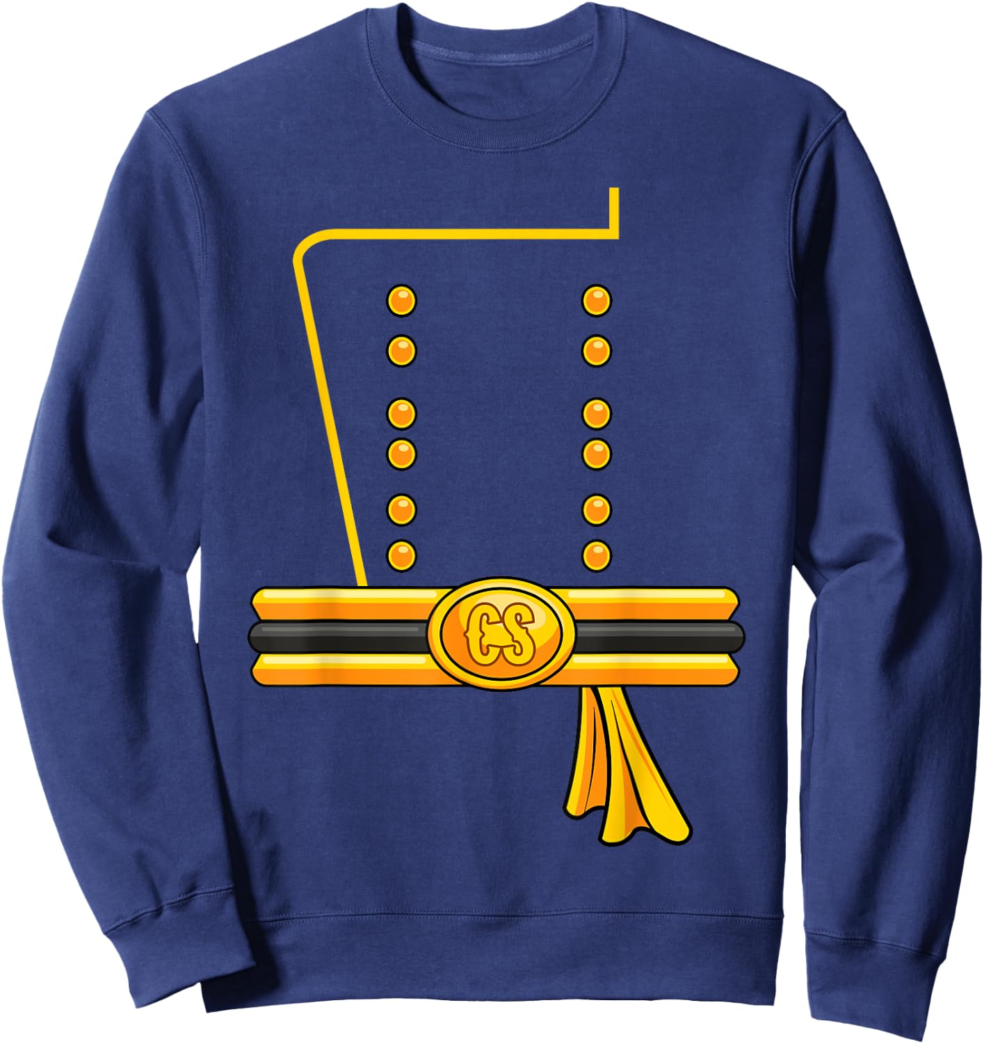 Confederate Soldier War Funny Civil Halloween Lazy Costume Sweatshirt - Sweatshirt | Navy