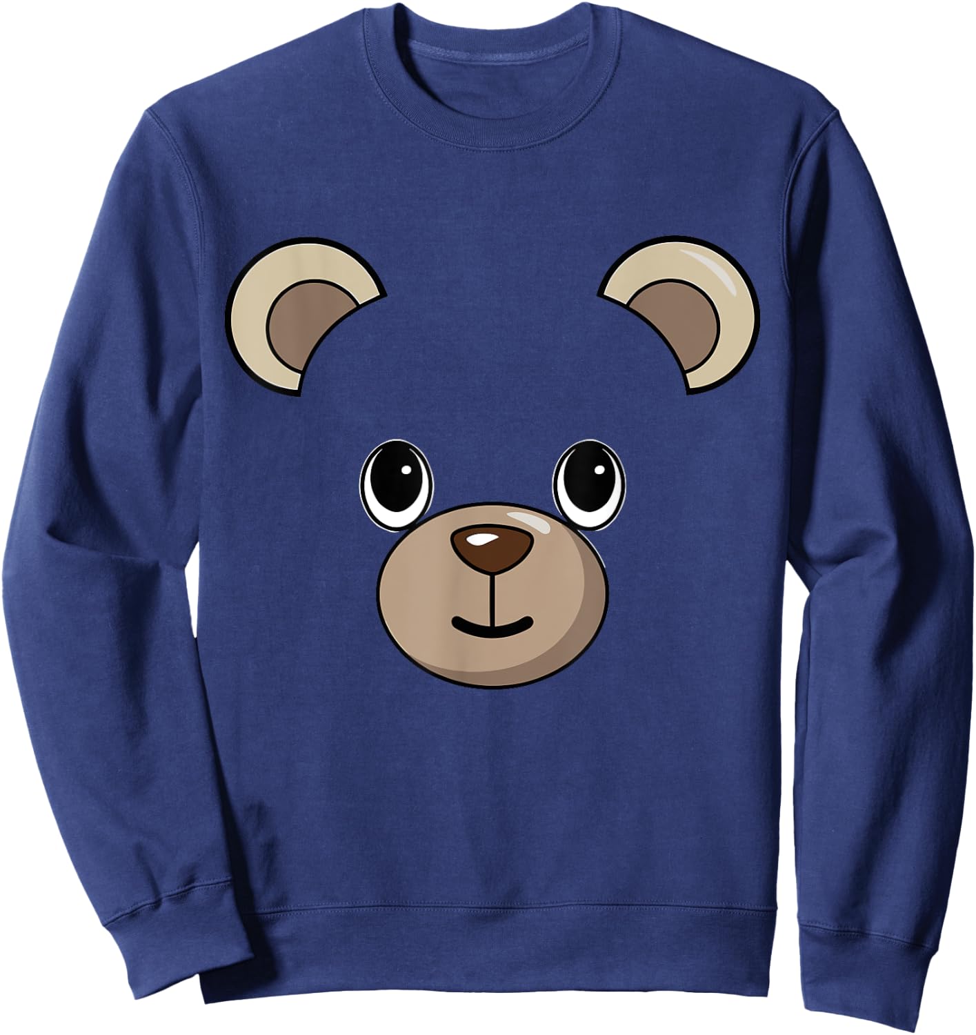 Halloween Teddy Bear Face Costume Kids Cute Themed Sweatshirt - Sweatshirt | Navy