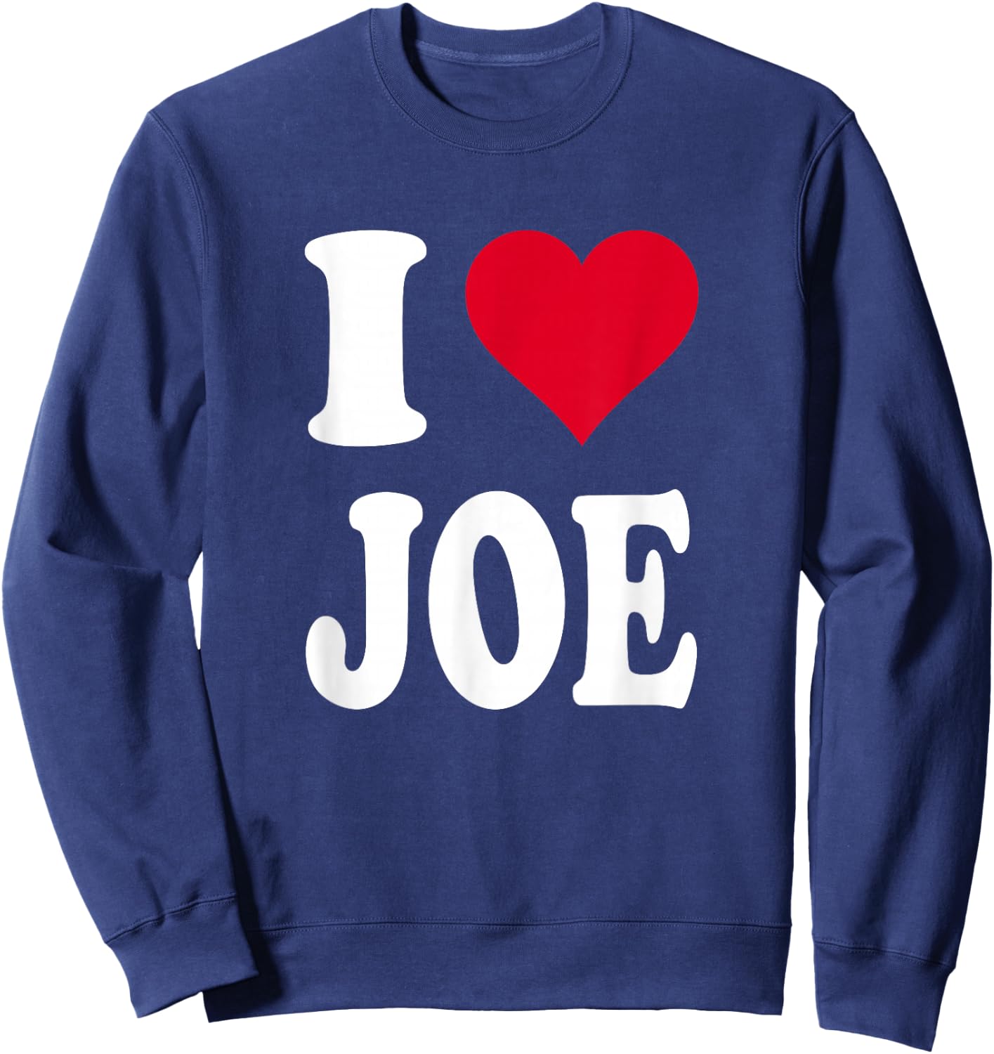 Red Heart I Love Joe Sweatshirt - Sweatshirt | Navy