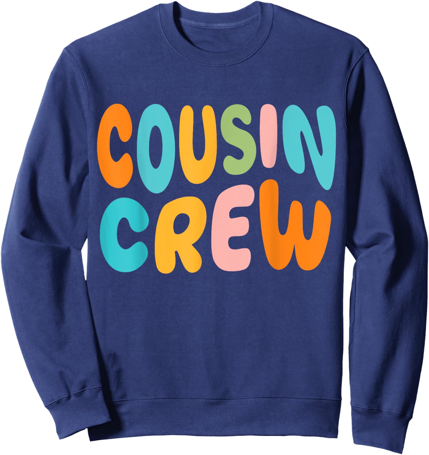 Cousin Crew 2025 Vacation Family Kid Boy Girl Toddler Match Sweatshirt - Sweatshirt | Navy