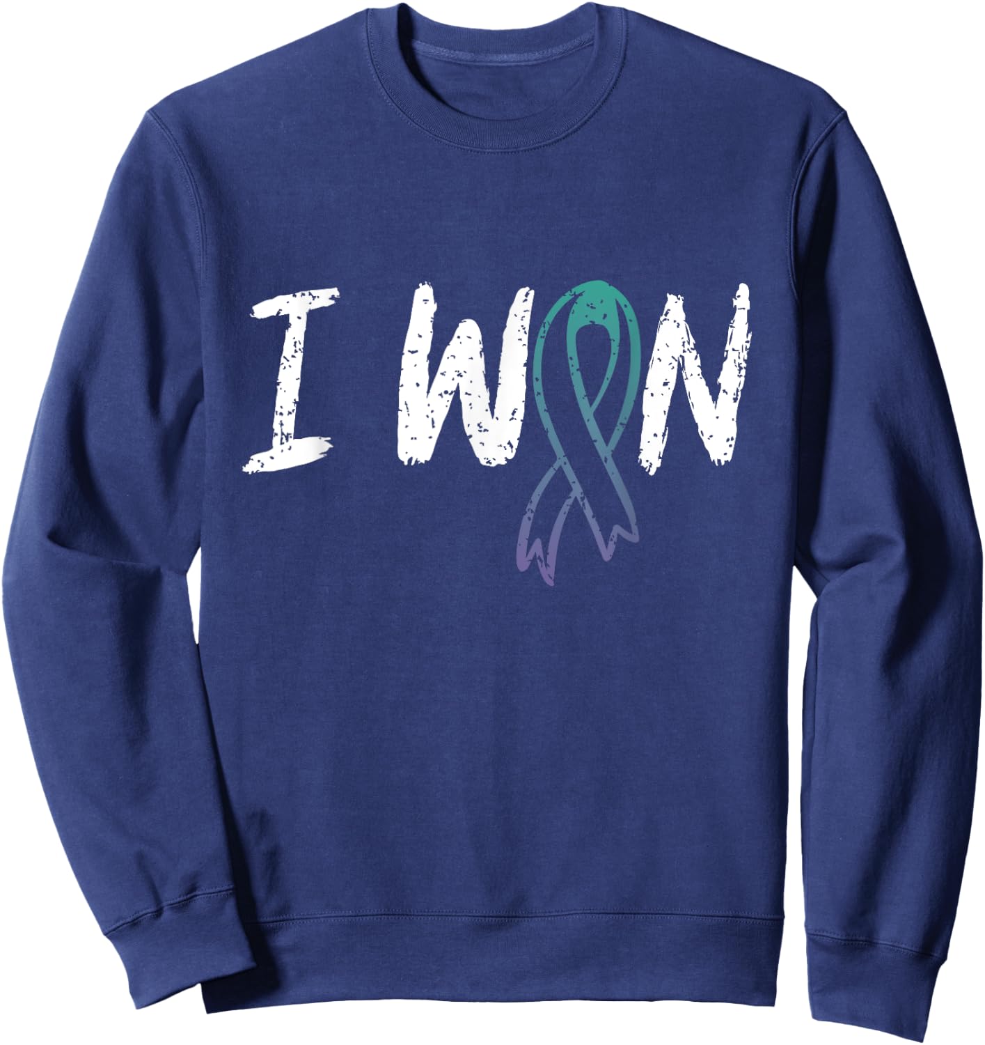 Anal Cancer Survivor - I Won Anal Cancer Awareness Sweatshirt - Sweatshirt | Navy