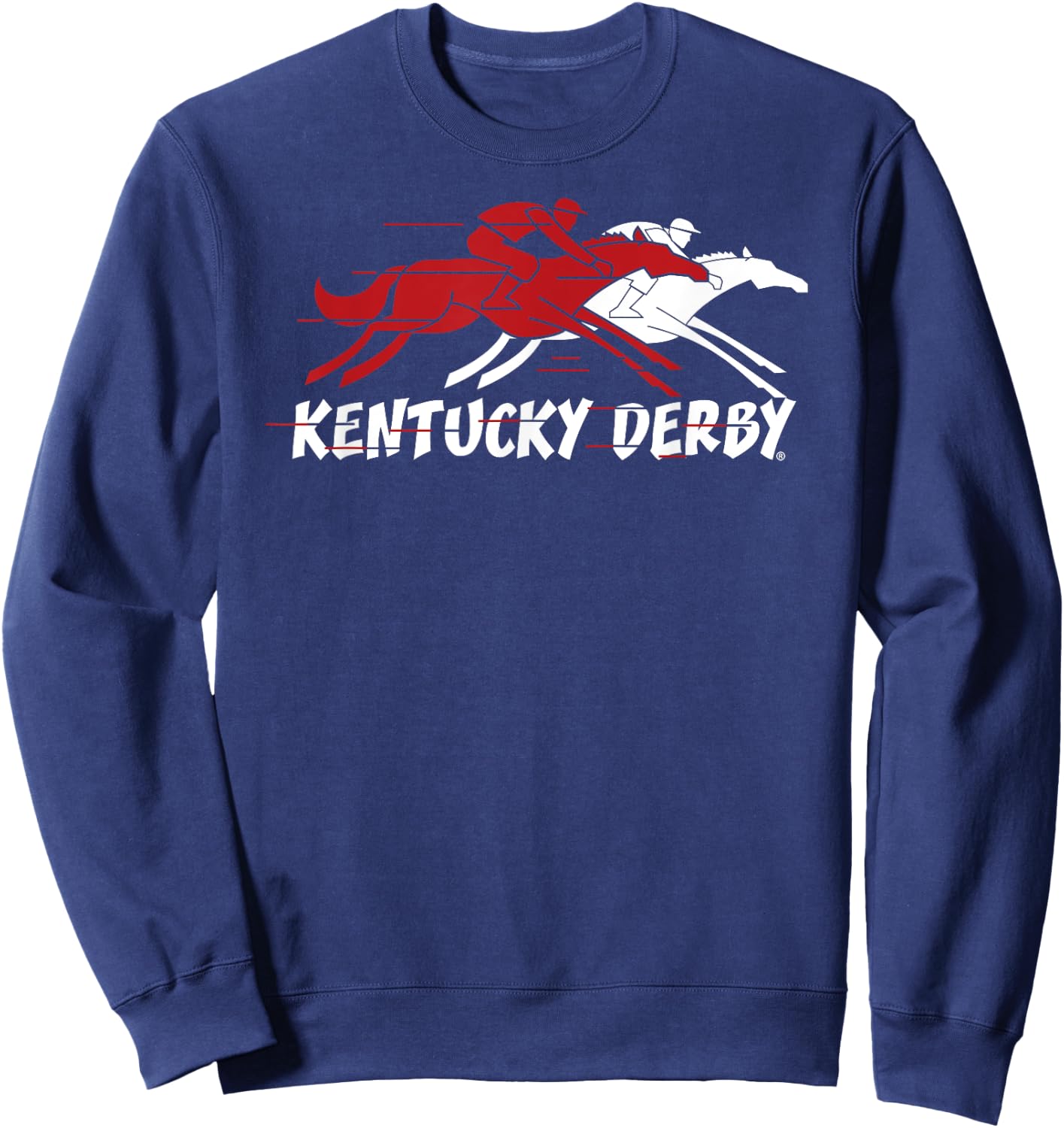 Kentucky Derby Horse Race Logo Officially Licensed Sweatshirt - Sweatshirt | Navy