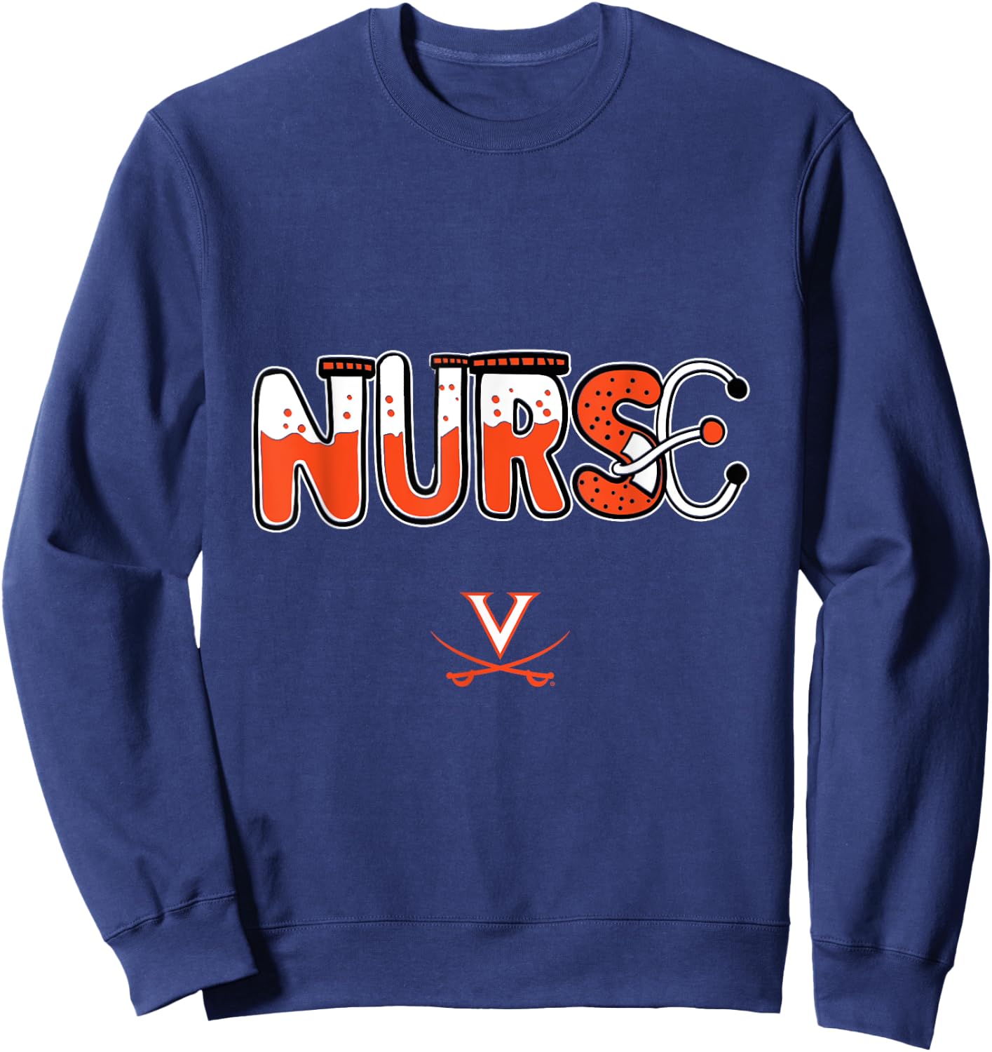 Virginia Cavaliers Nurse Things Team Sweatshirt - Sweatshirt | Navy