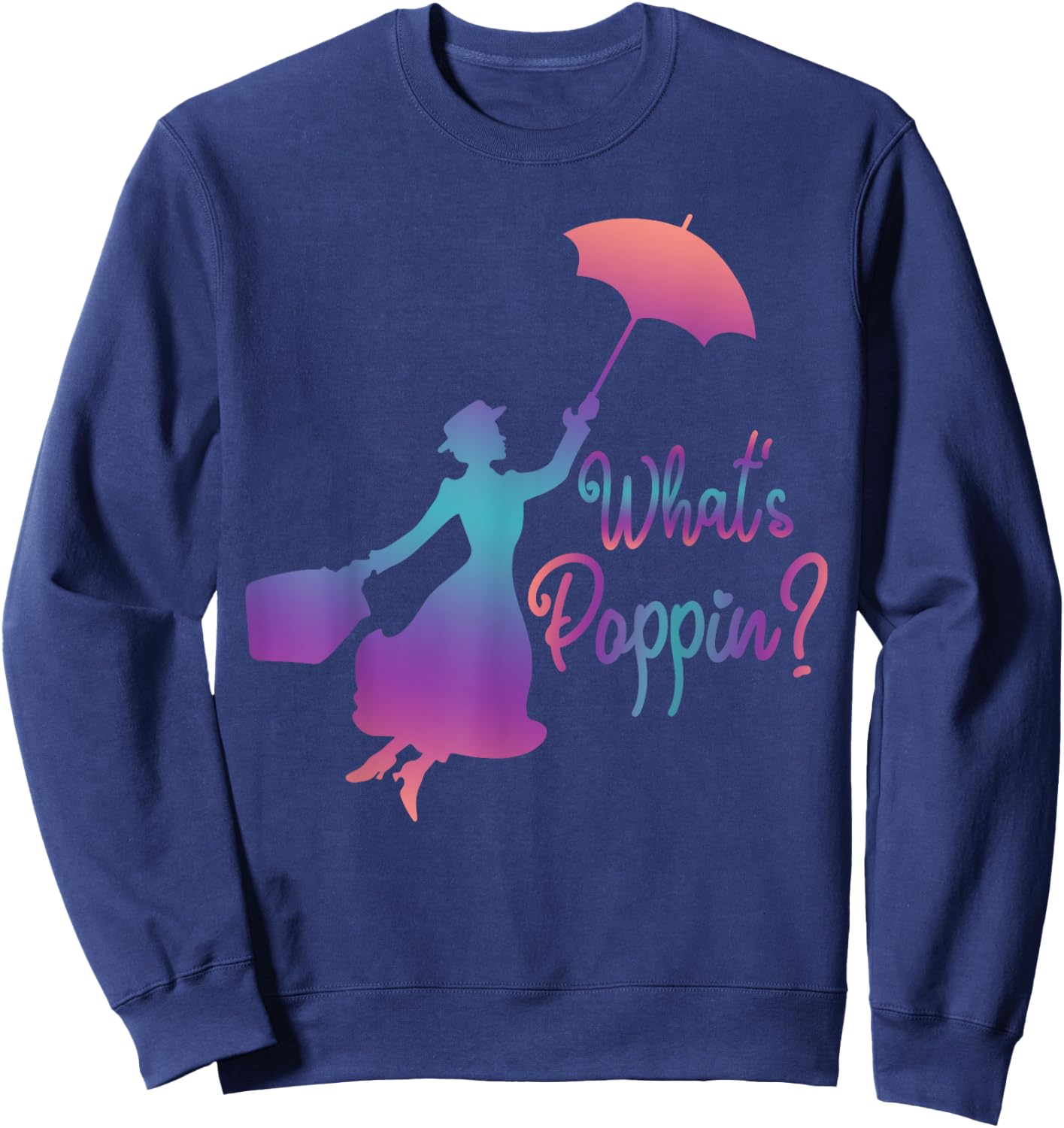 What Poppin? Funny Outfits Vintage Movies Awesome Costume Sweatshirt - Sweatshirt | Navy