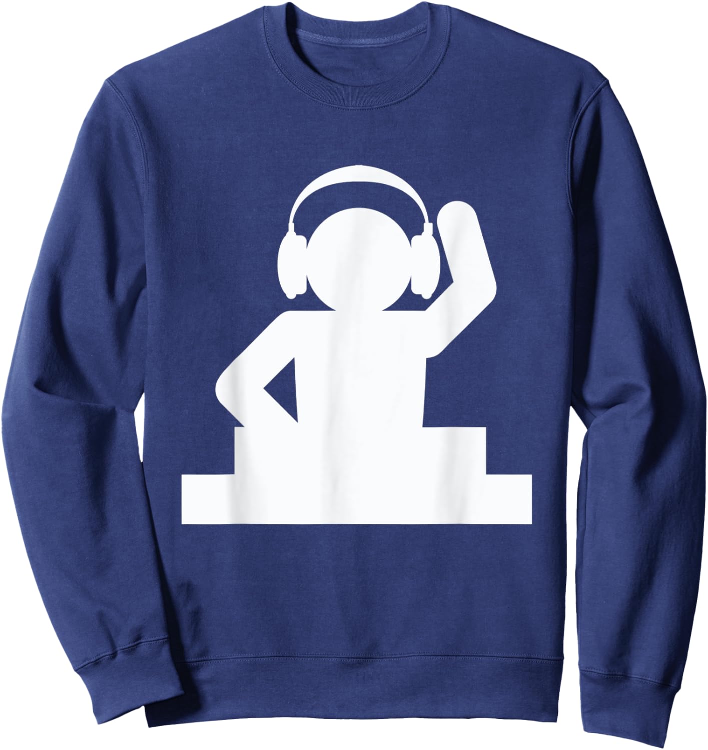 DJ Music Spinning - Disc Jockey Sweatshirt - Sweatshirt | Navy