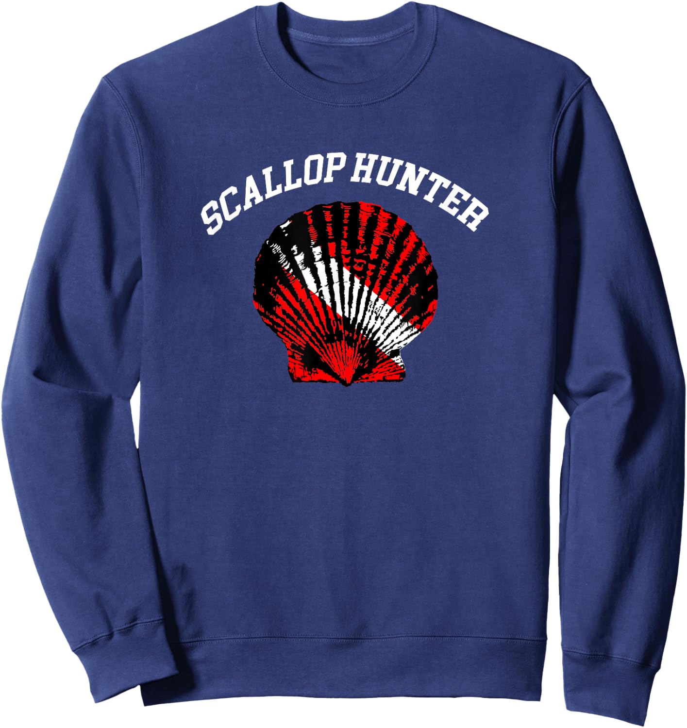Scallop Hunter Scallop Season Steinhatchee Crystal River Sweatshirt - Sweatshirt | Navy