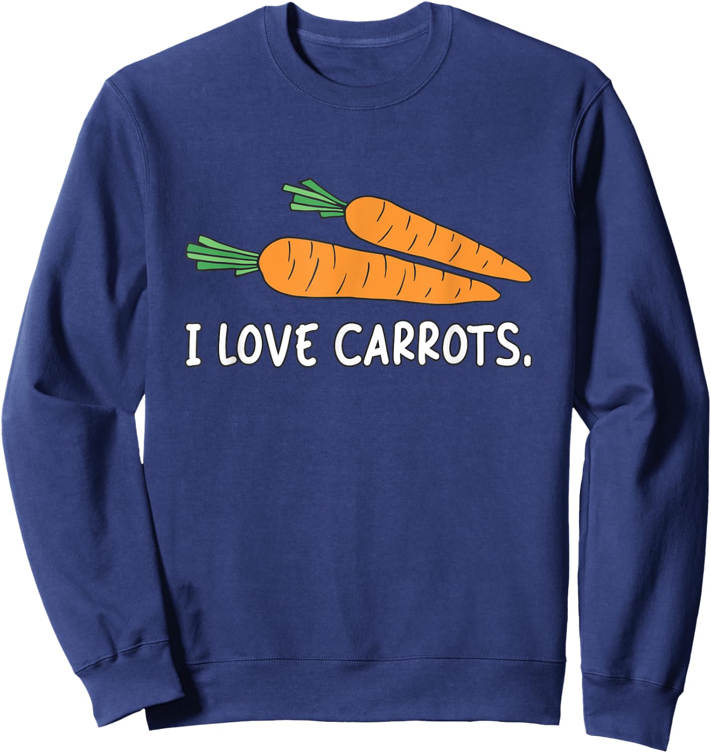 I Love Carrots Sweatshirt - Sweatshirt | Navy