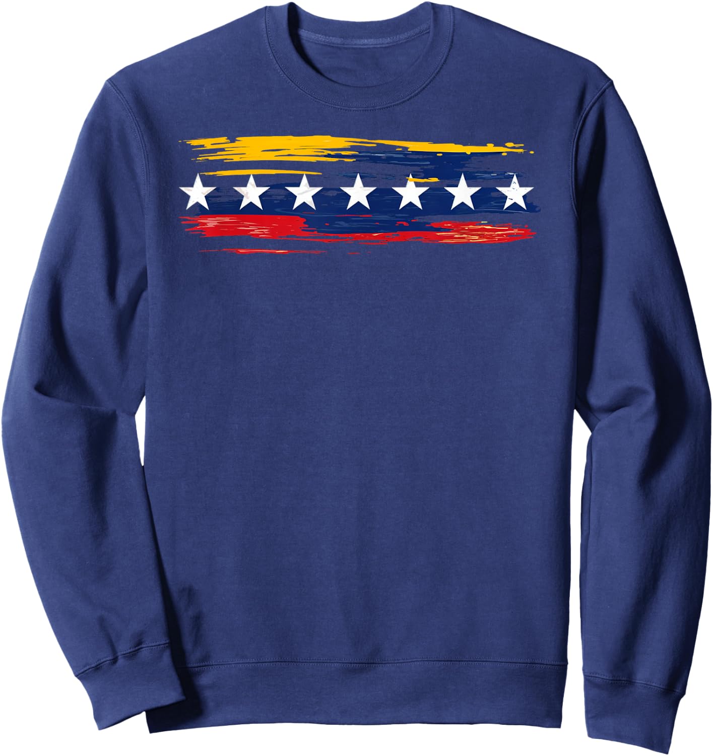 Venezuela Seven Stars Flag Art Patriotic Minimalist Sweatshirt - Sweatshirt | Navy