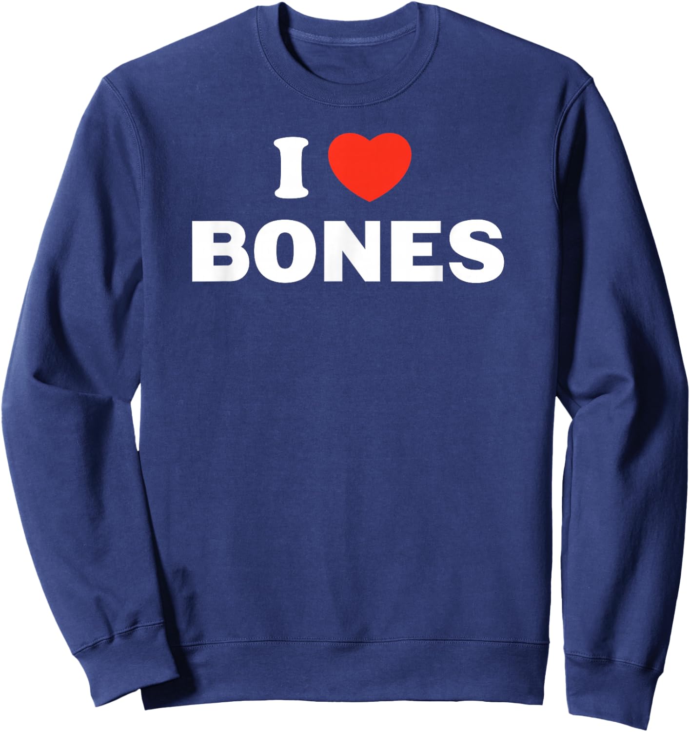 I love heart bones Sweatshirt - Sweatshirt | Navy