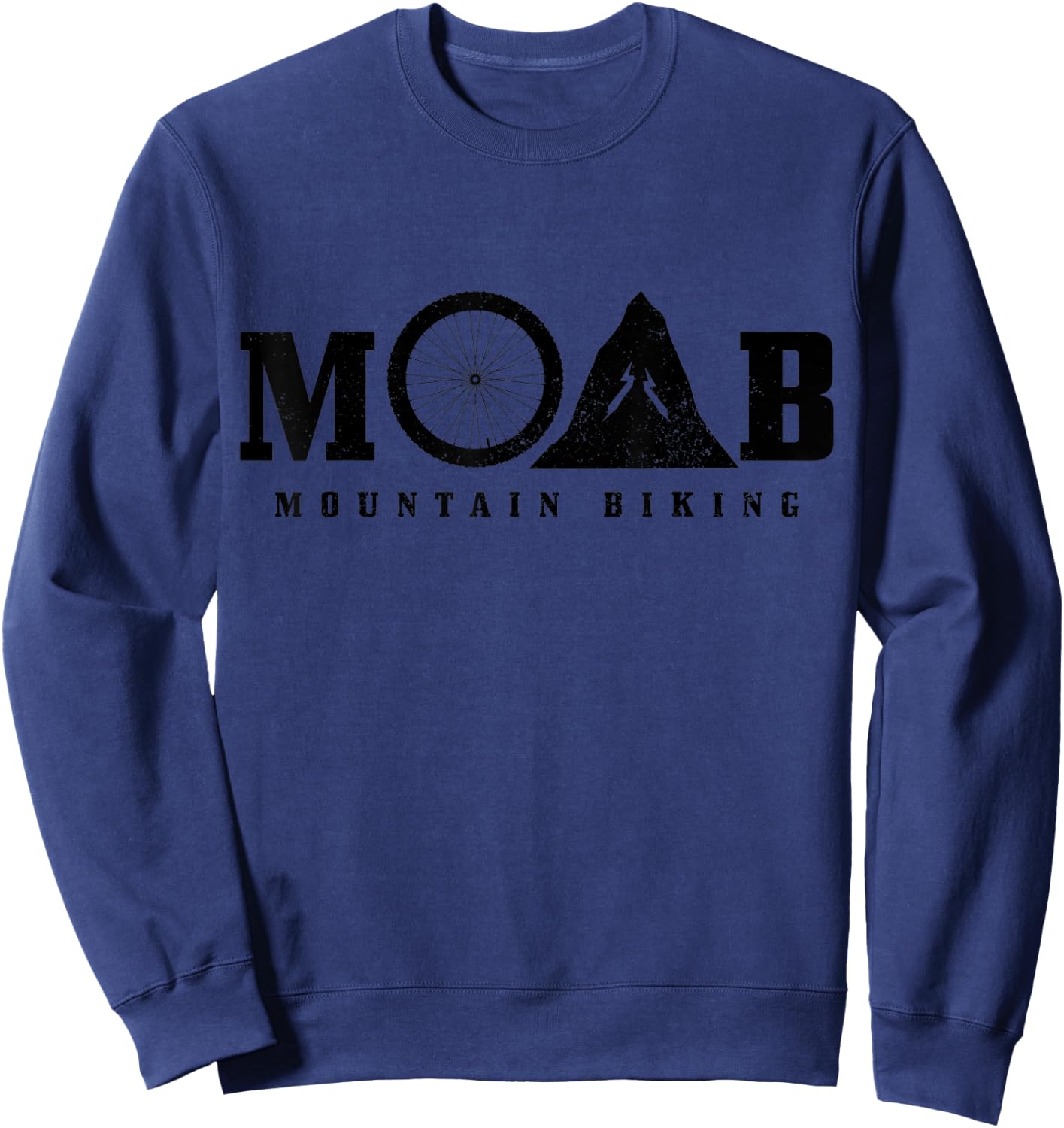 Moab Utah Mountain Bike MTB Downhill Biking Mountain Biker Sweatshirt - Sweatshirt | Navy