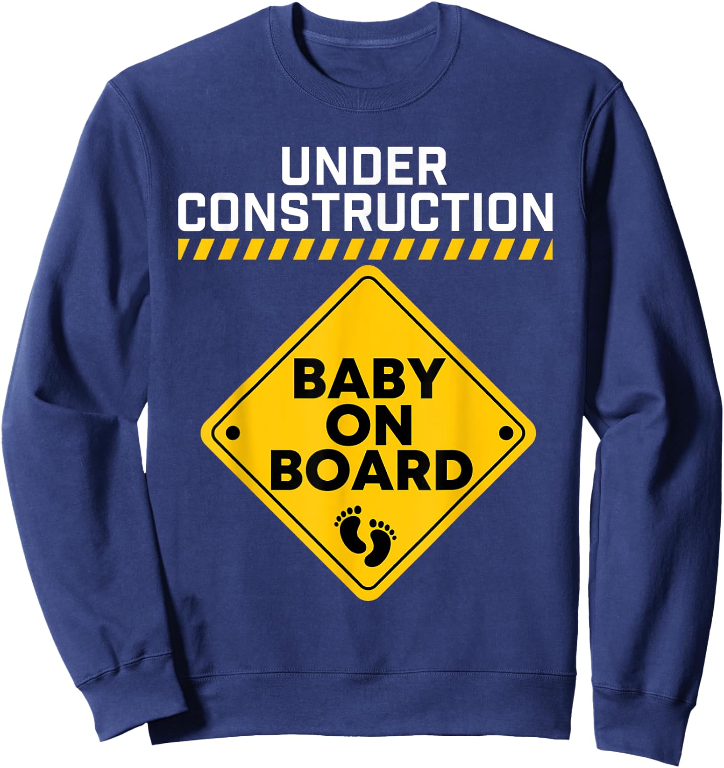 Baby On Board - Gender Reveal Baby Shower Pregnancy Sweatshirt - Sweatshirt | Navy
