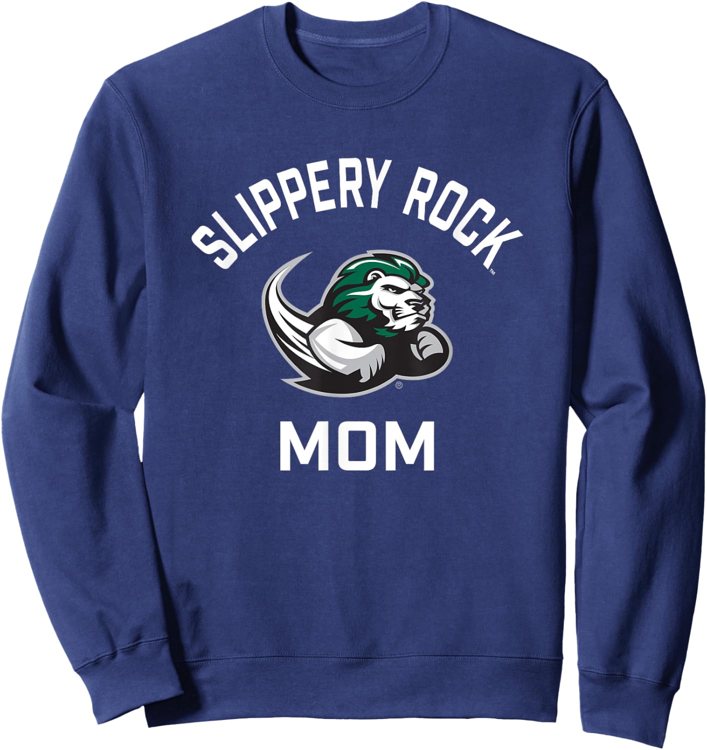 SRU Slippery Rock University Arched Mom Sweatshirt - Sweatshirt | Navy