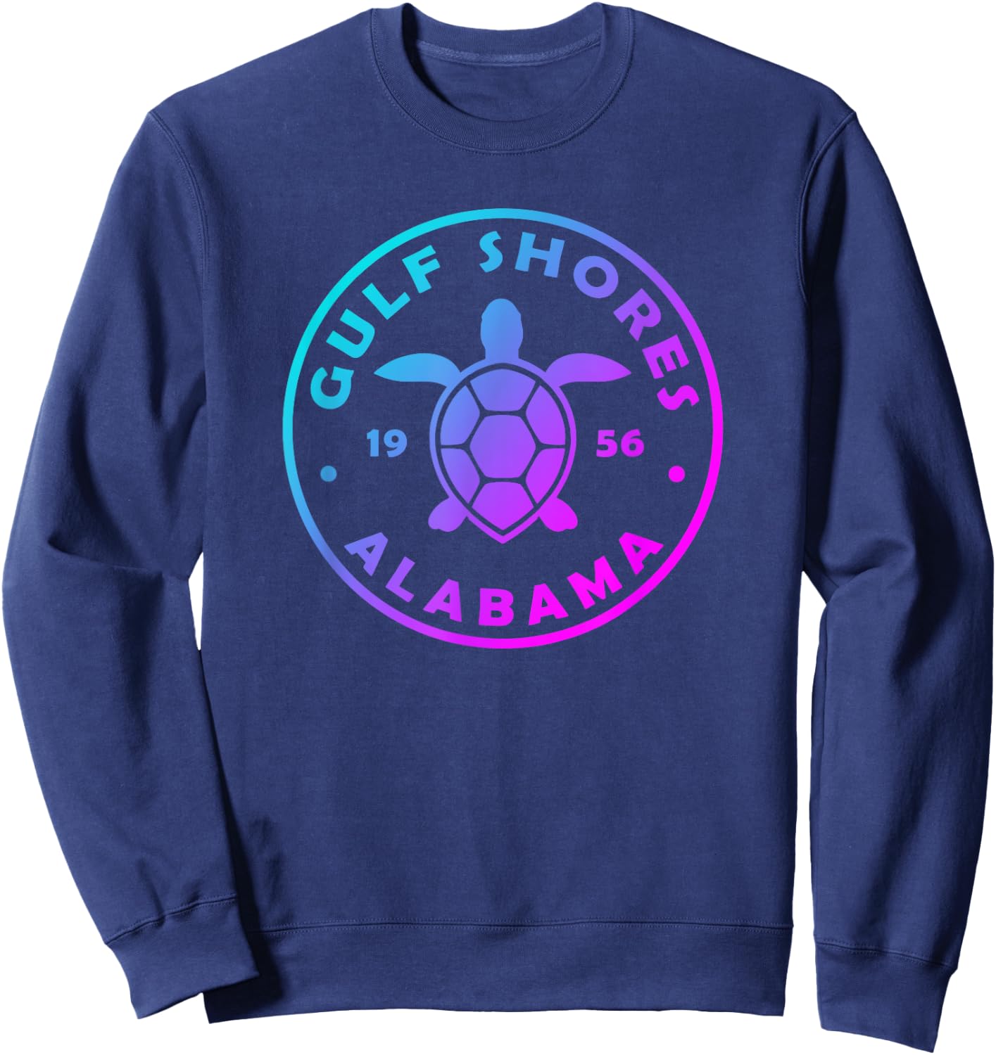 Gulf Shores Alabama Sea Turtle Boys Girls Tie Dye Souvenir Sweatshirt - Sweatshirt | Navy