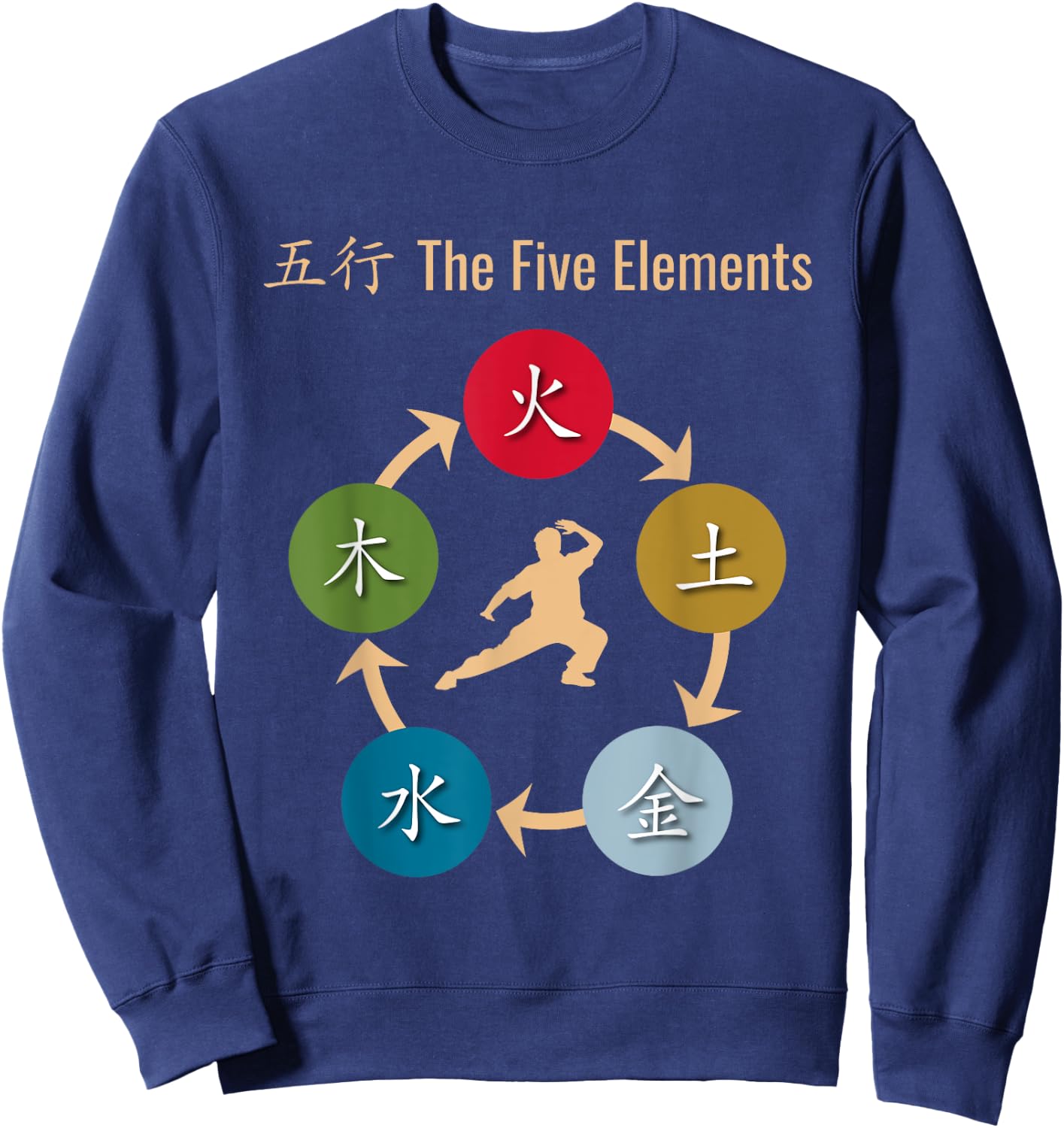 Wu Xing Five Elements Qigong Sweatshirt - Sweatshirt | Navy