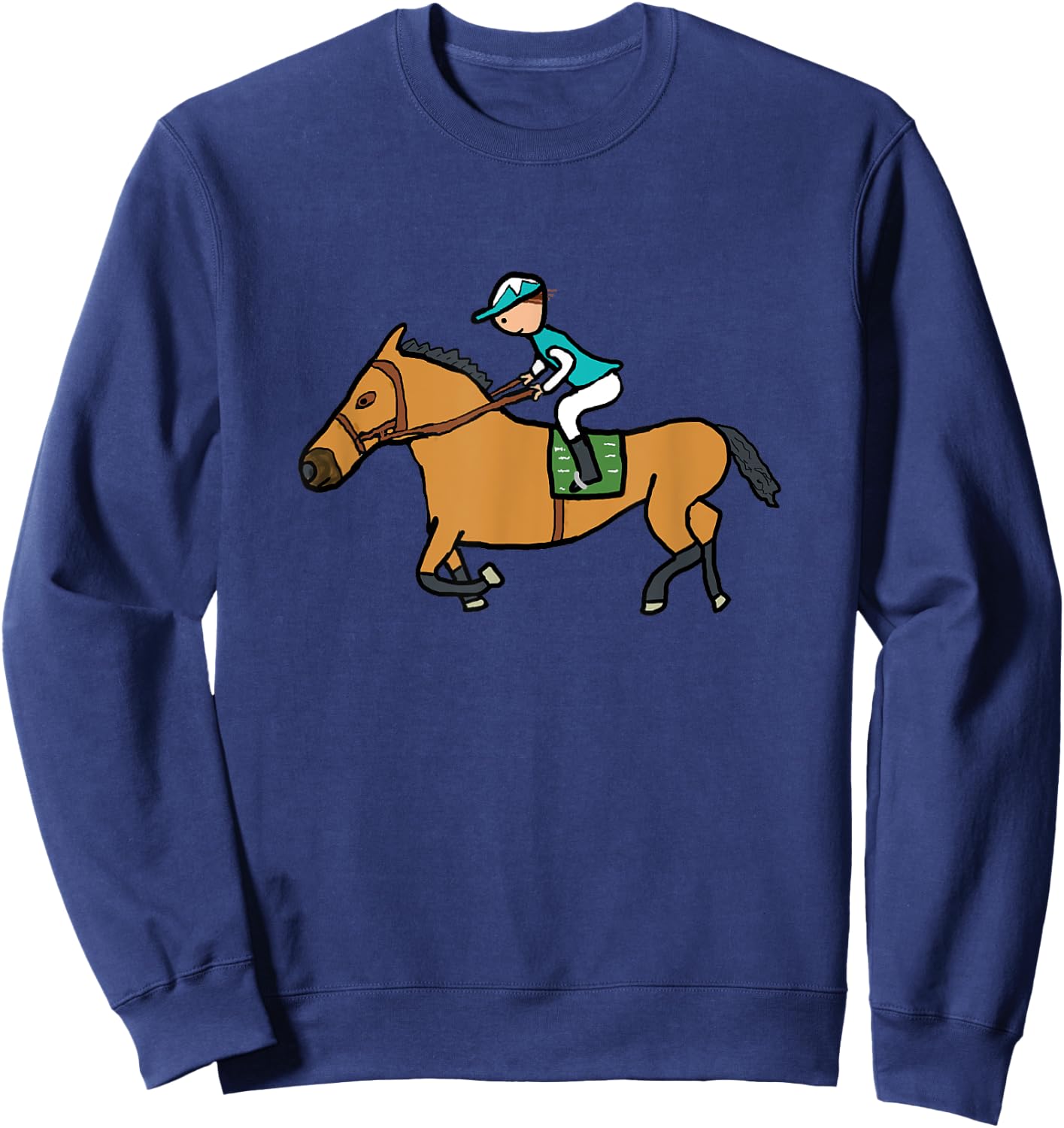 Horse Racing Sweatshirt - Sweatshirt | Navy
