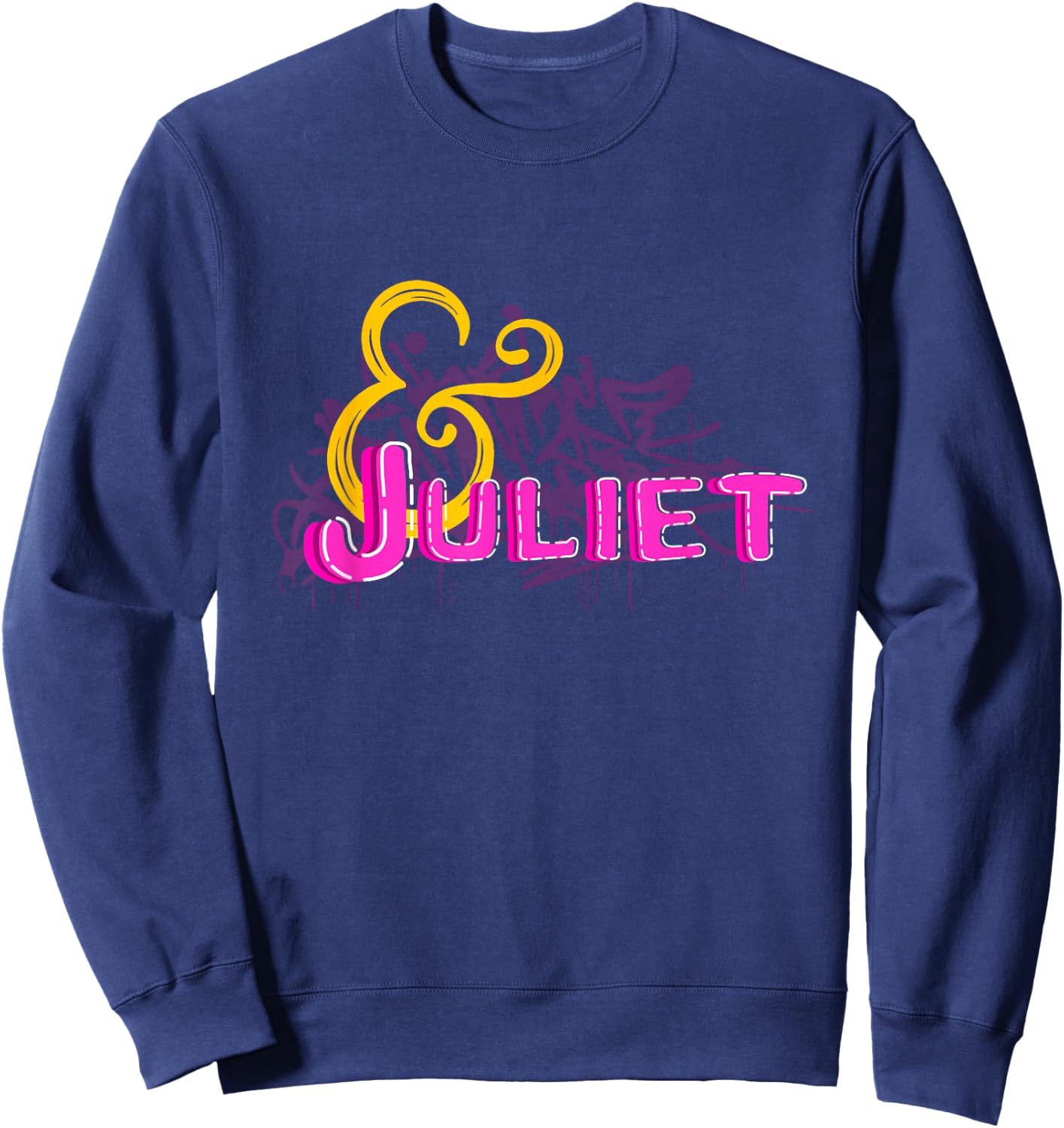 & Juliet Graffiti Musical Theatre Heart Musicals Sweatshirt - Sweatshirt | Navy