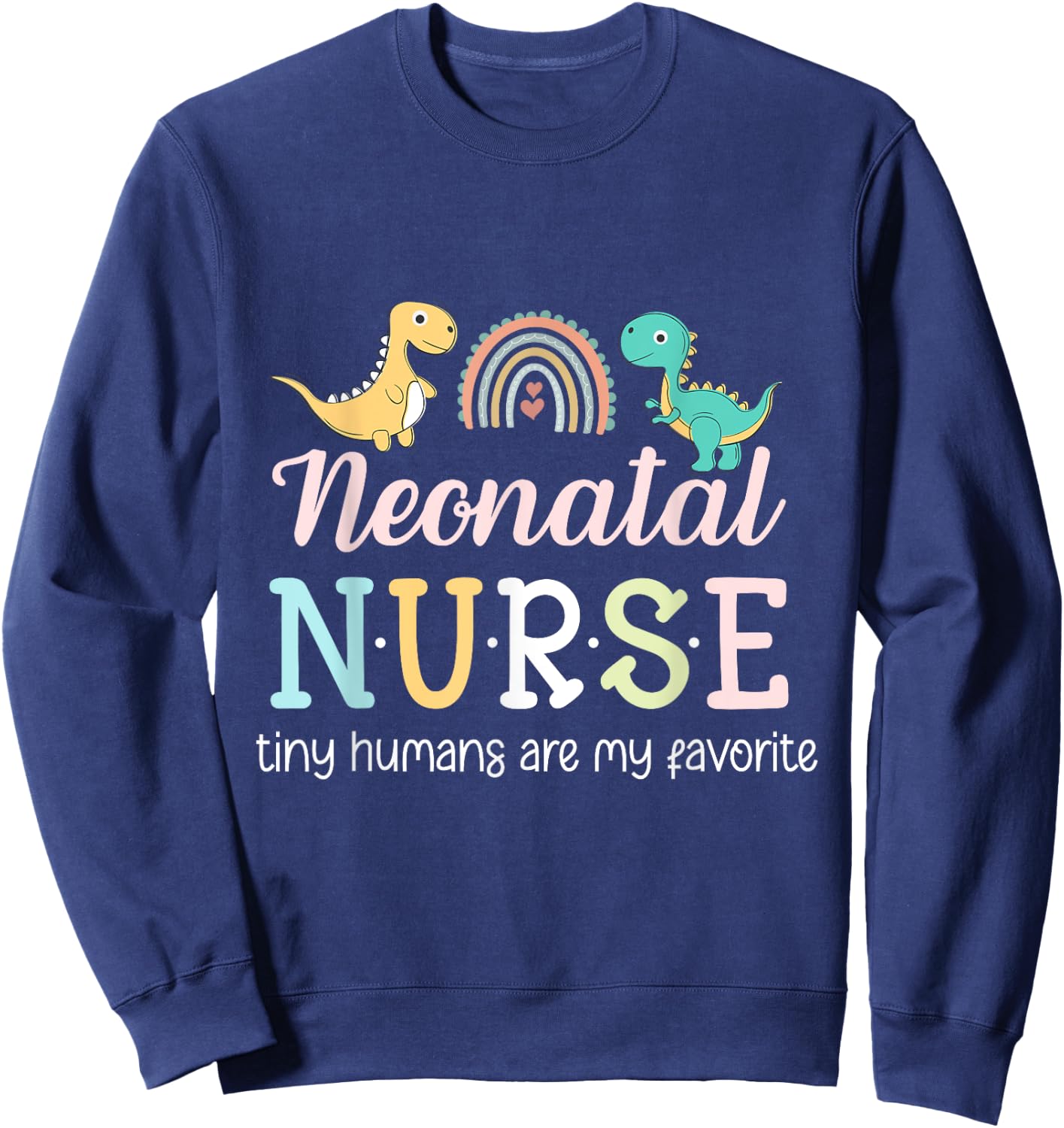 Neonatal Nurse Funny ICU NICU Cute Nurse Animals Sweatshirt - Sweatshirt | Navy