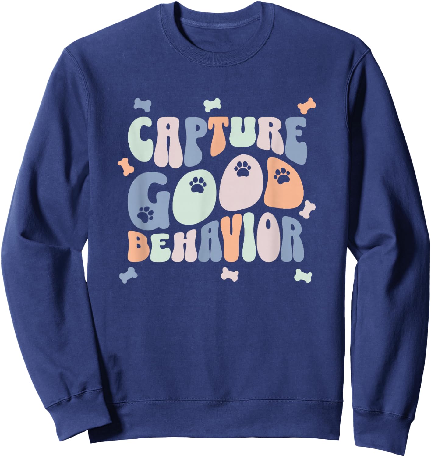 Dog Trainer Gift, Positive Dog Training Staff Sweatshirt - Sweatshirt | Navy