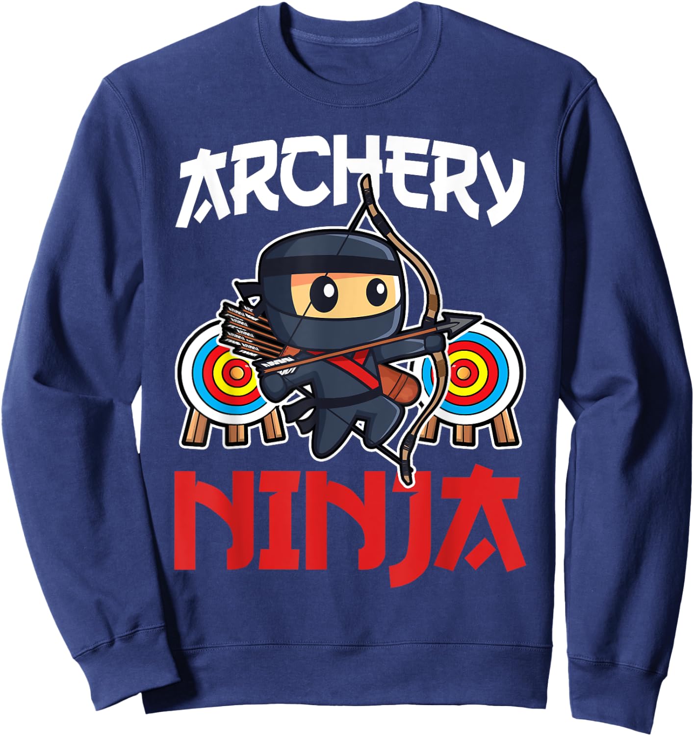 Archery Ninja For Archer Boys Kids Sweatshirt - Sweatshirt | Navy