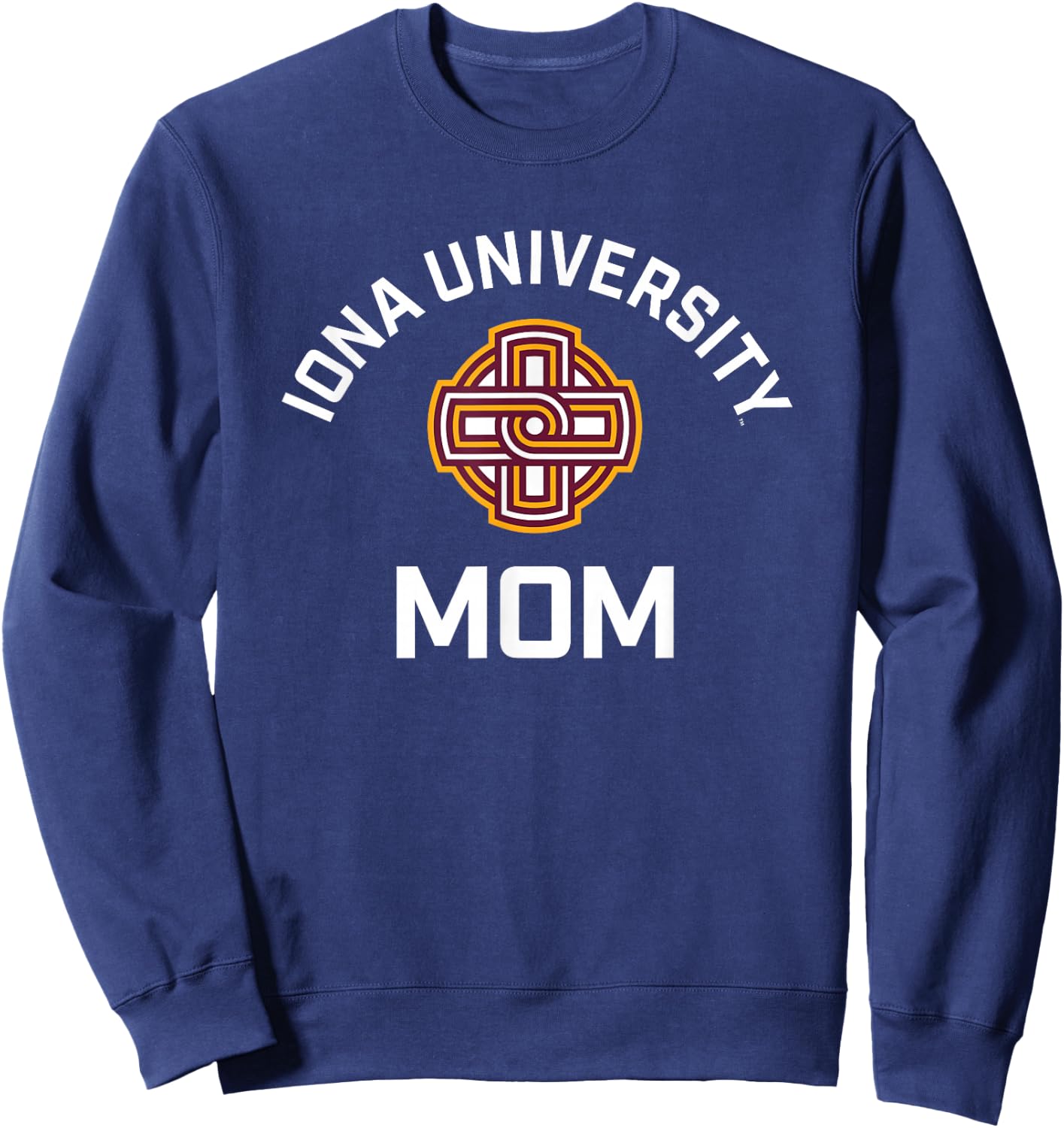 Iona University Gaels Arched Mom Sweatshirt - Sweatshirt | Navy