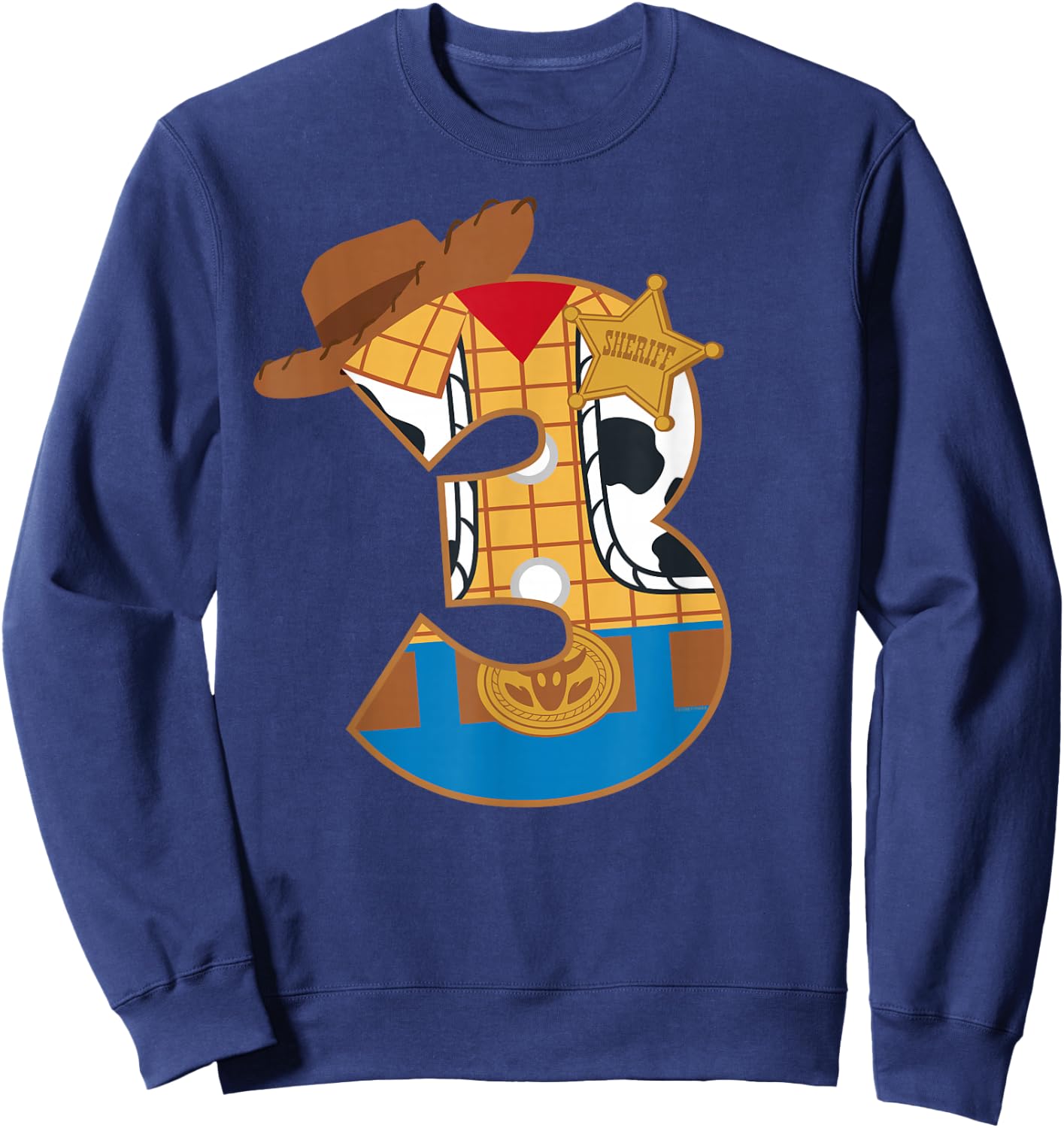 Disney and Pixar's Toy Story Third Birthday 3 Years Old Sweatshirt - Sweatshirt | Navy