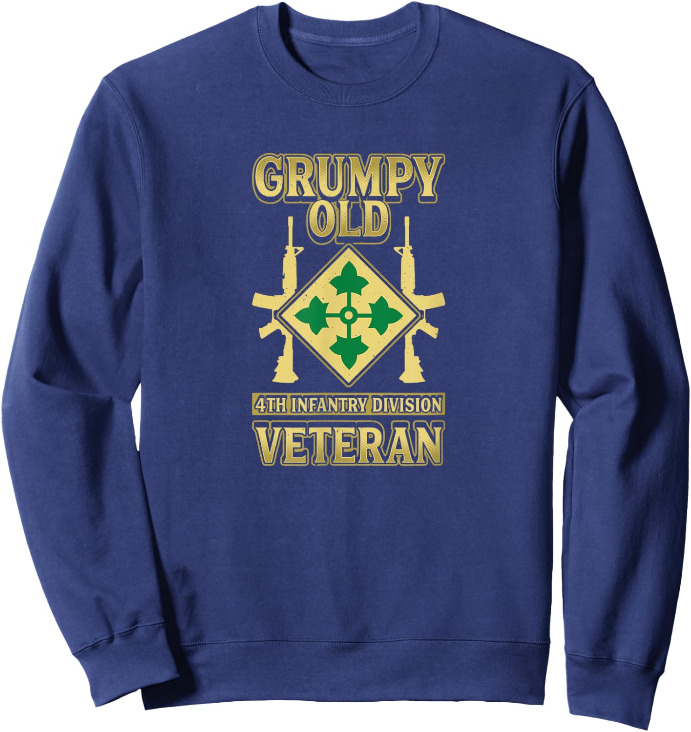 4th Infantry Division Shirt Fourth ID Veteran Sweatshirt - Sweatshirt | Navy